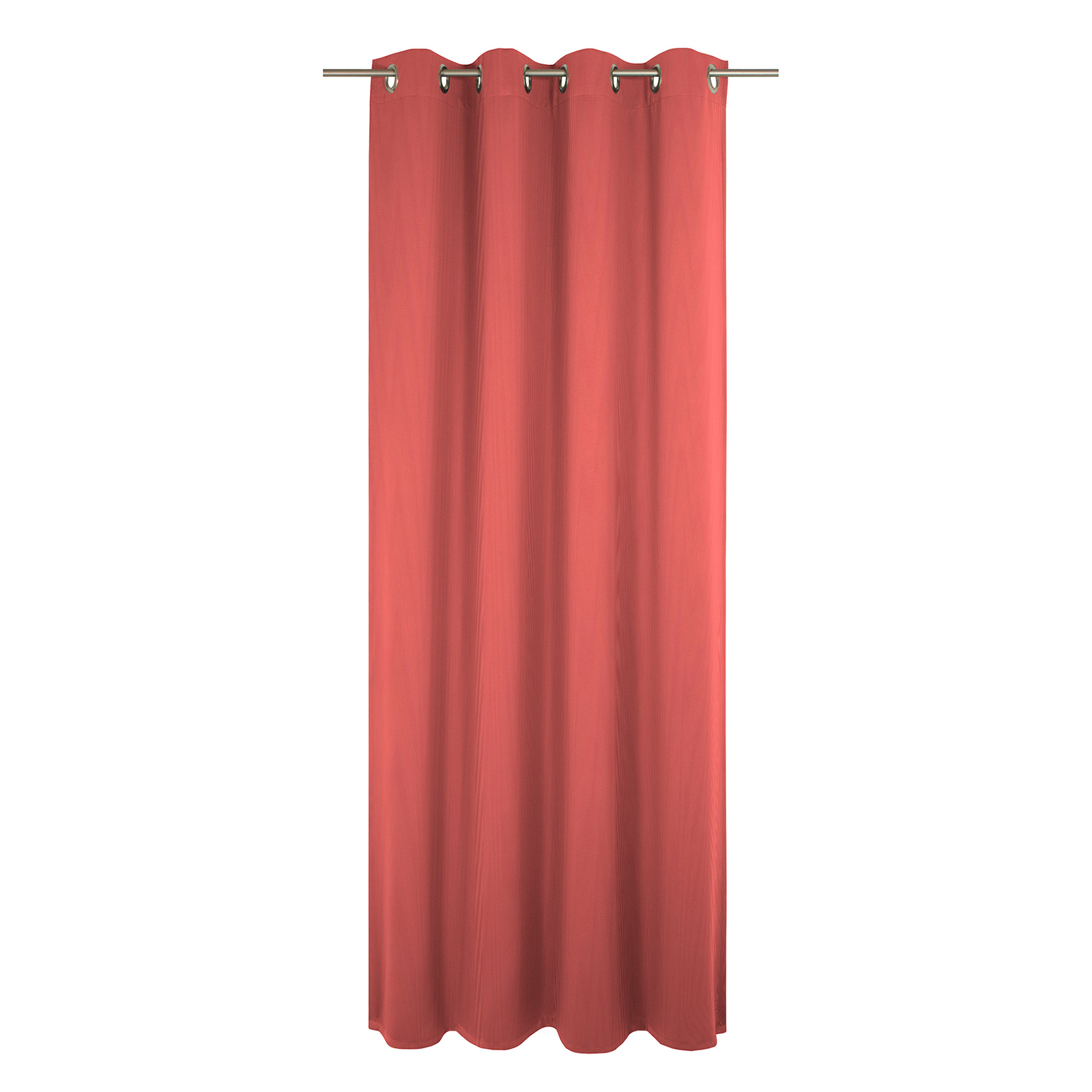 Einzelschal mit Ösen UNI COLLECTION LIGHT - rot - 145x145 cm