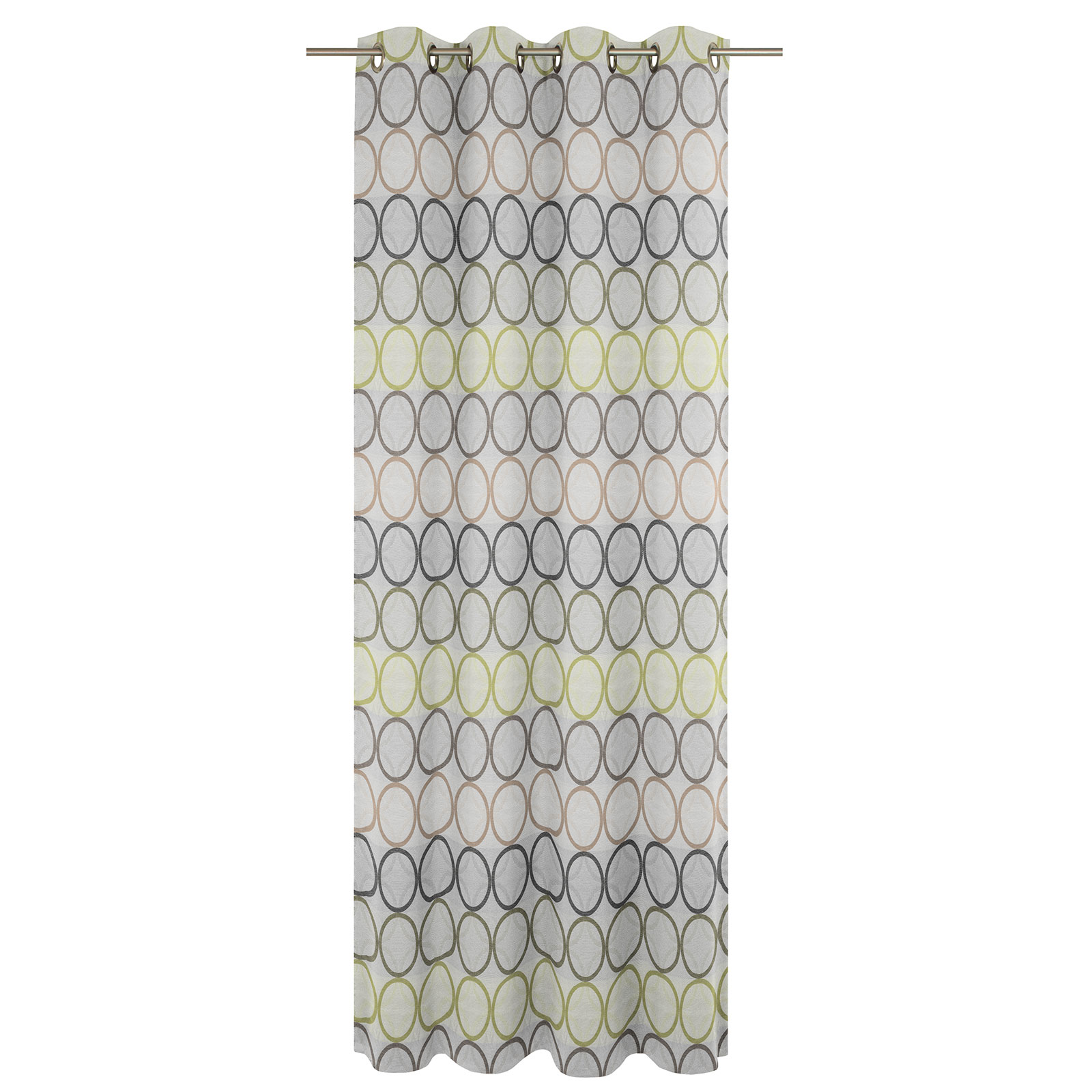 Einzelschal mit Ösen ZIRBELLO - grün - 175x132 cm