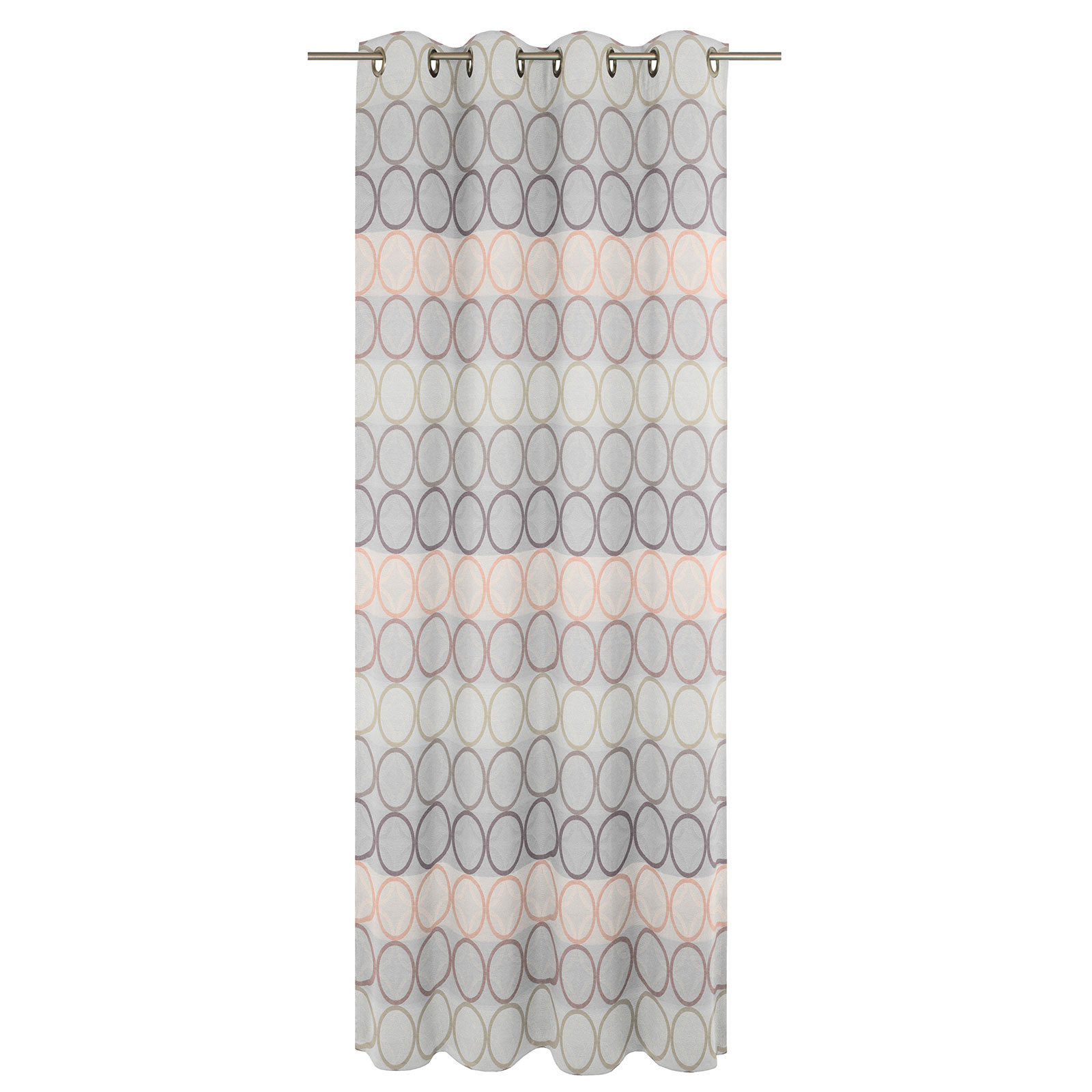 Einzelschal mit Ösen ZIRBELLO - rosé-lila - 245x132 cm