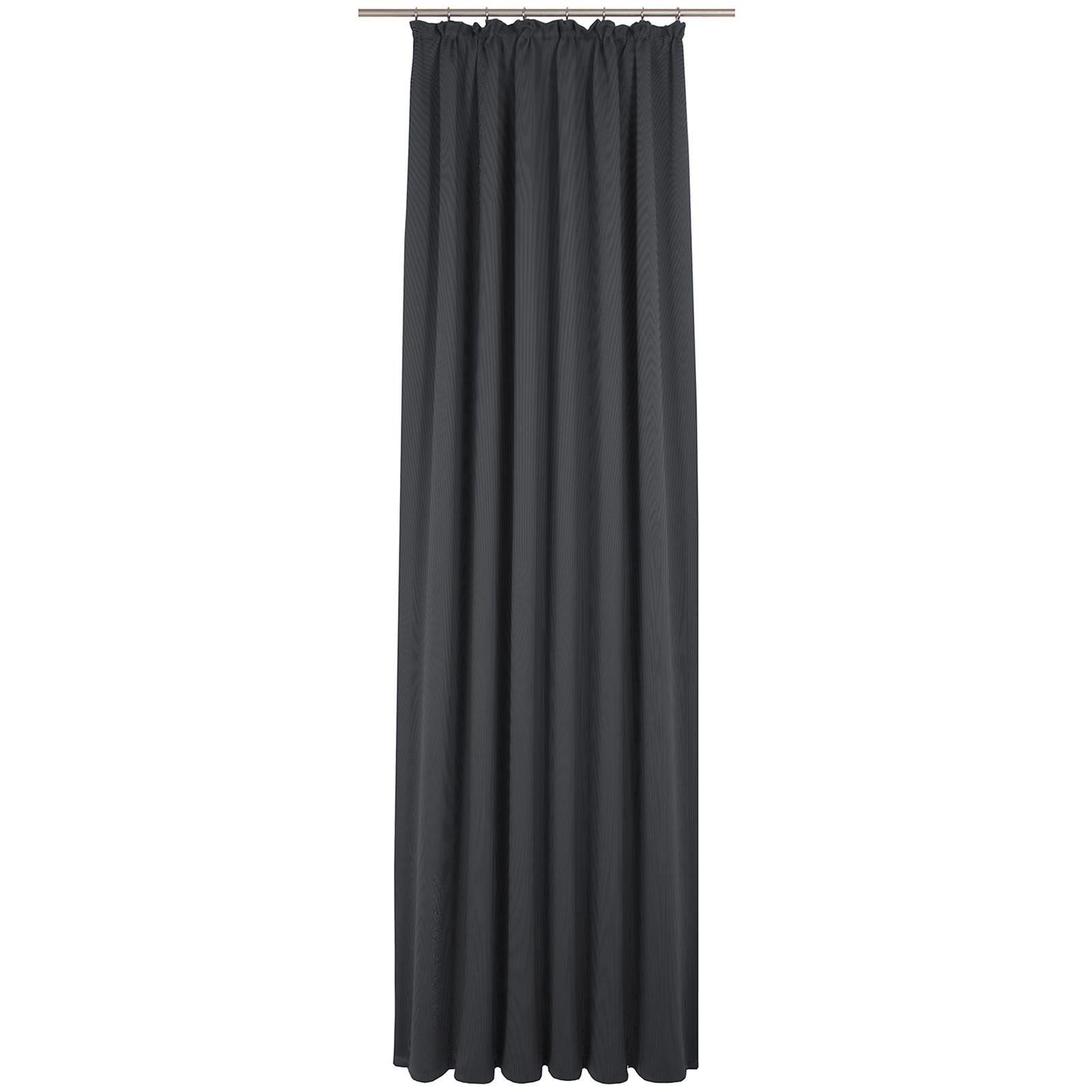 Einzelschal UNI COLLECTION - dunkelblau - mit Kräuselband - 225x145 cm