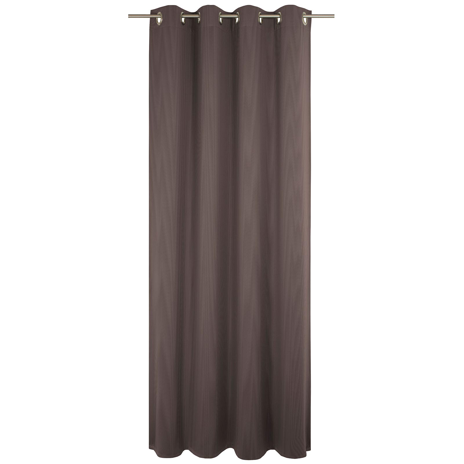 Einzelschal UNI COLLECTION - dunkelbraun - mit Ösen - 225x145 cm