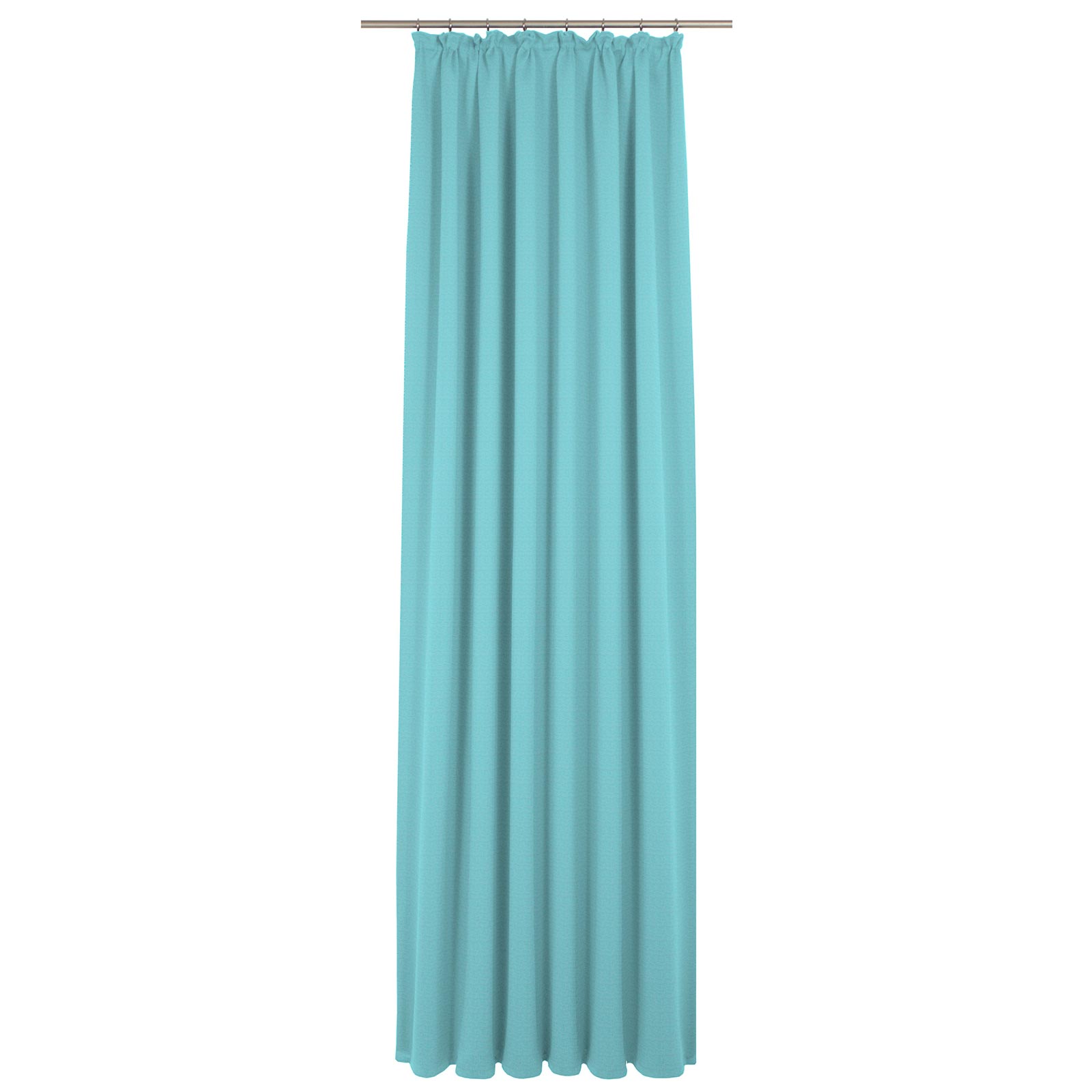 Einzelschal UNI COLLECTION - hellblau - mit Kräuselband - 175x145 cm