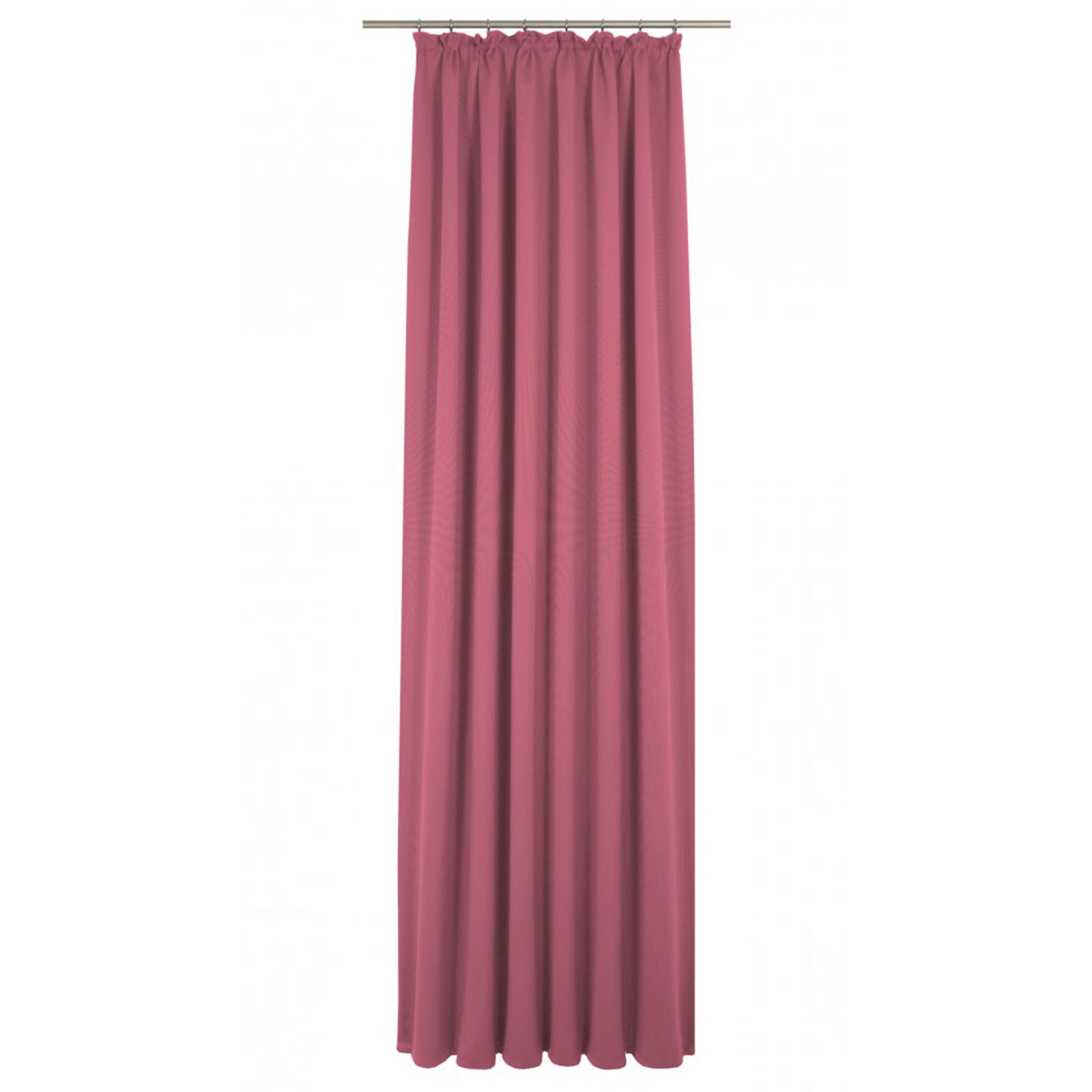 Einzelschal UNI COLLECTION - pink - mit Kräuselband - 245x145 cm