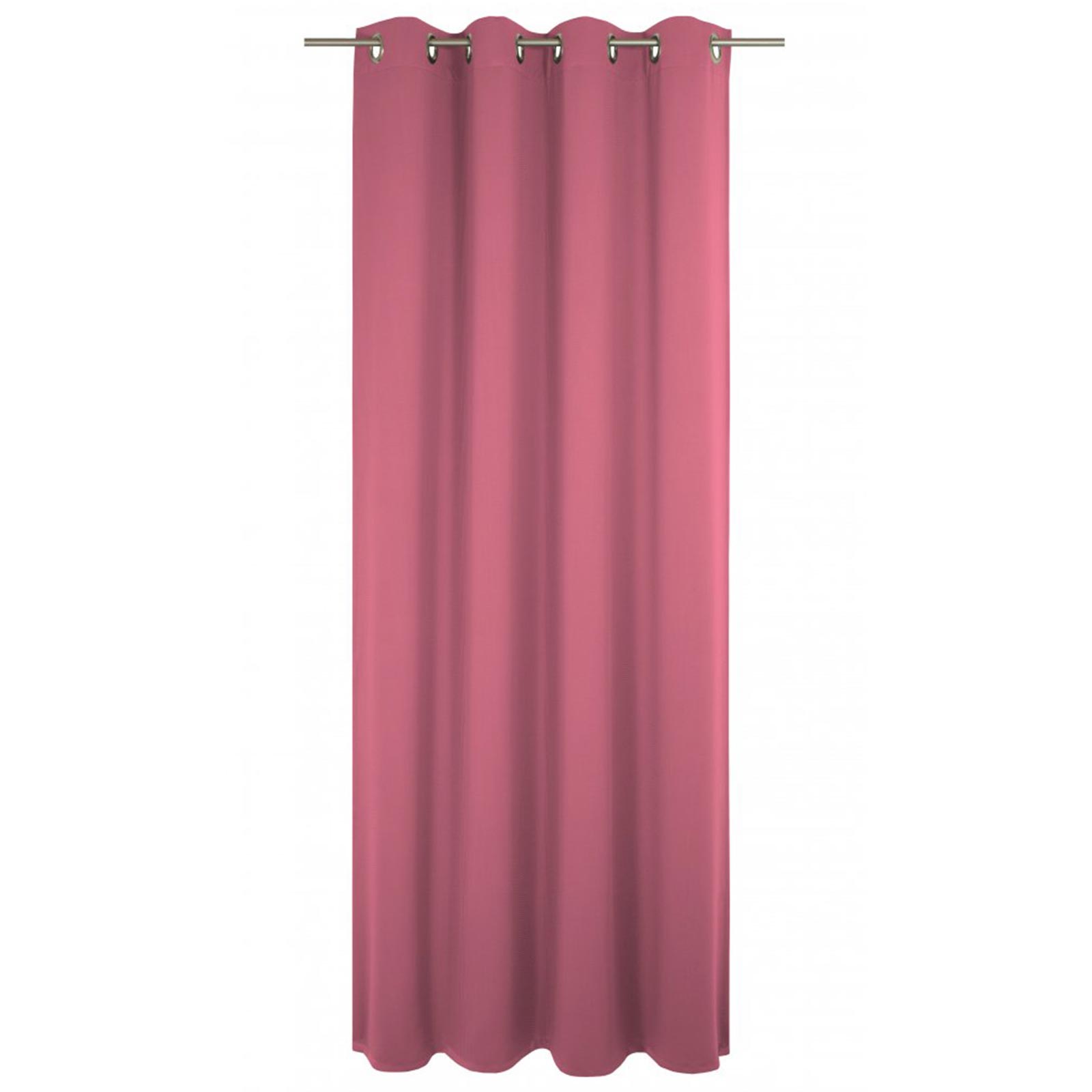 Einzelschal UNI COLLECTION - pink - mit Ösen - 145x145 cm