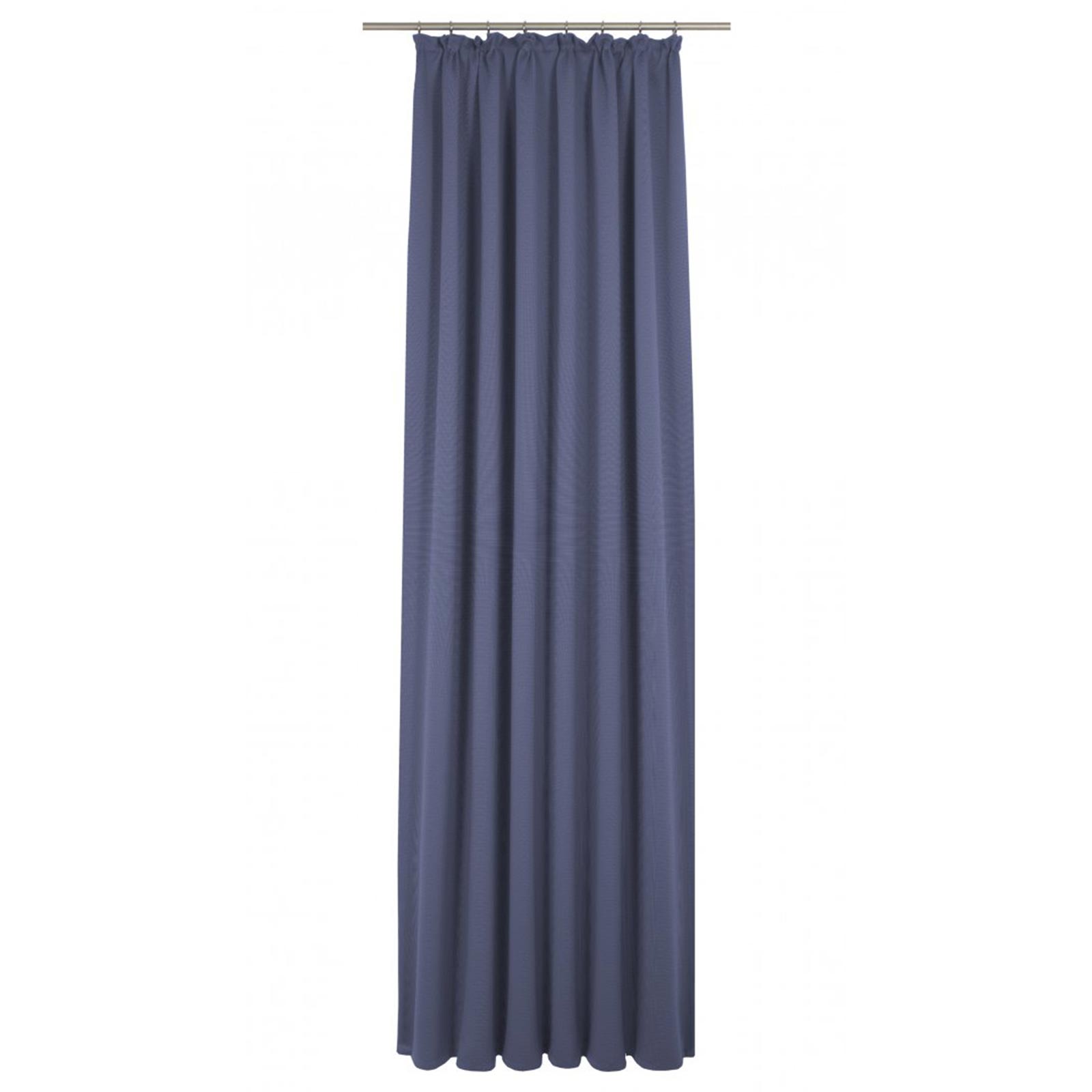 Einzelschal UNI COLLECTION - royalblau - mit Kräuselband - 245x145 cm