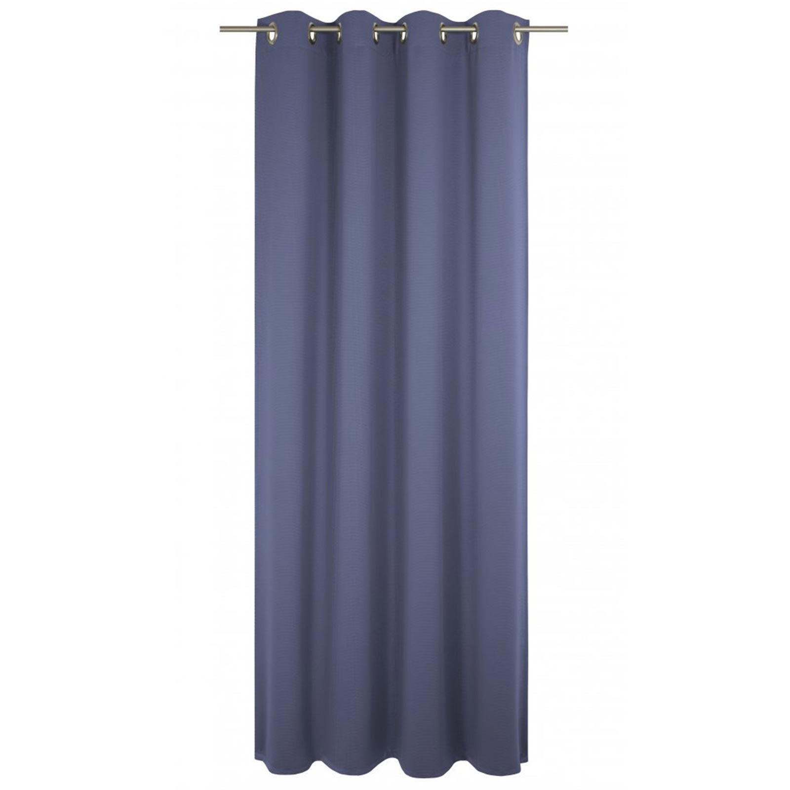 Einzelschal UNI COLLECTION - royalblau - mit Ösen - 175x145 cm