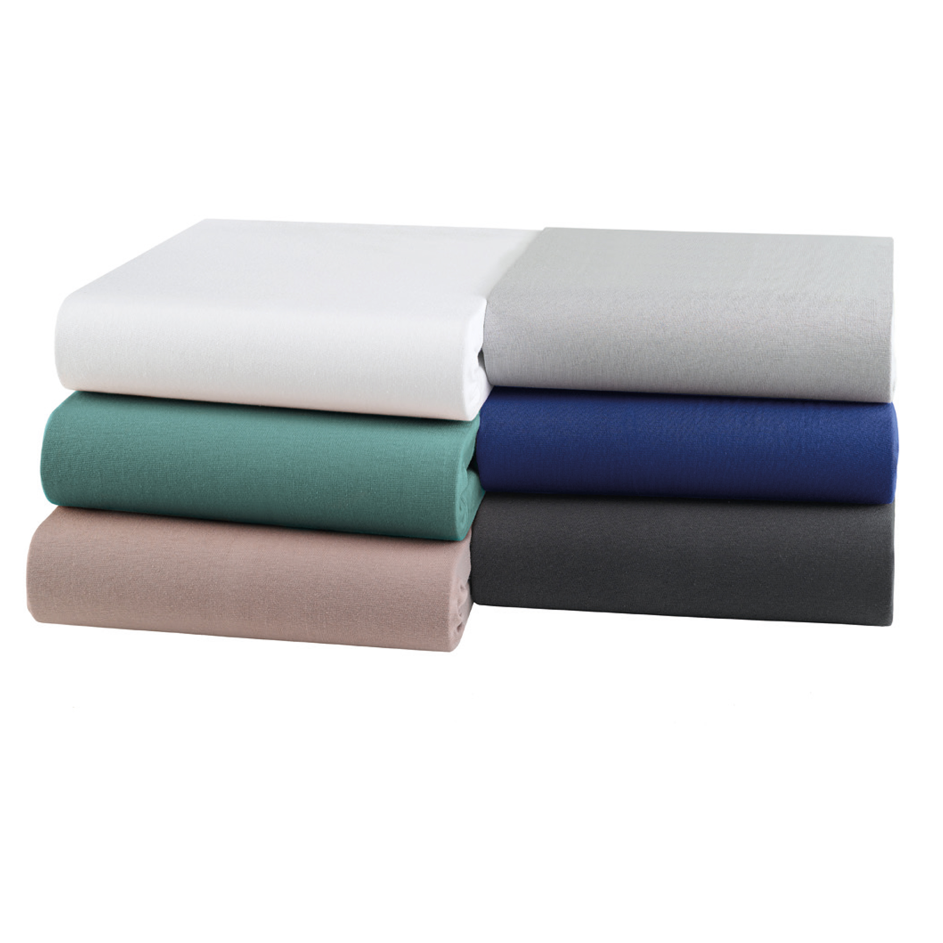 Elastic-Jersey-Spannbettlaken - silber - 100x200 cm