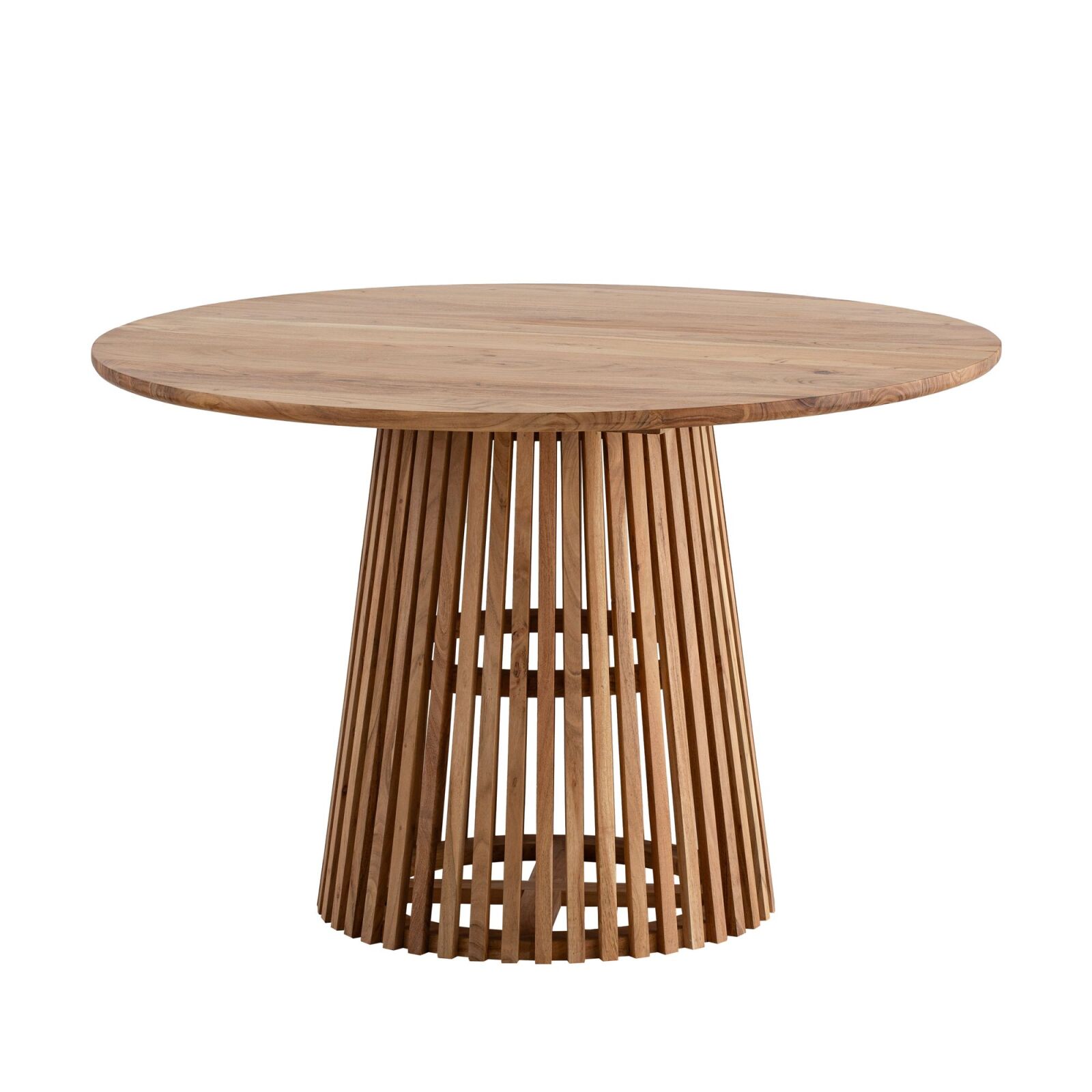 Esstisch - Akazie massiv - Gittergestell - Ø 120 cm