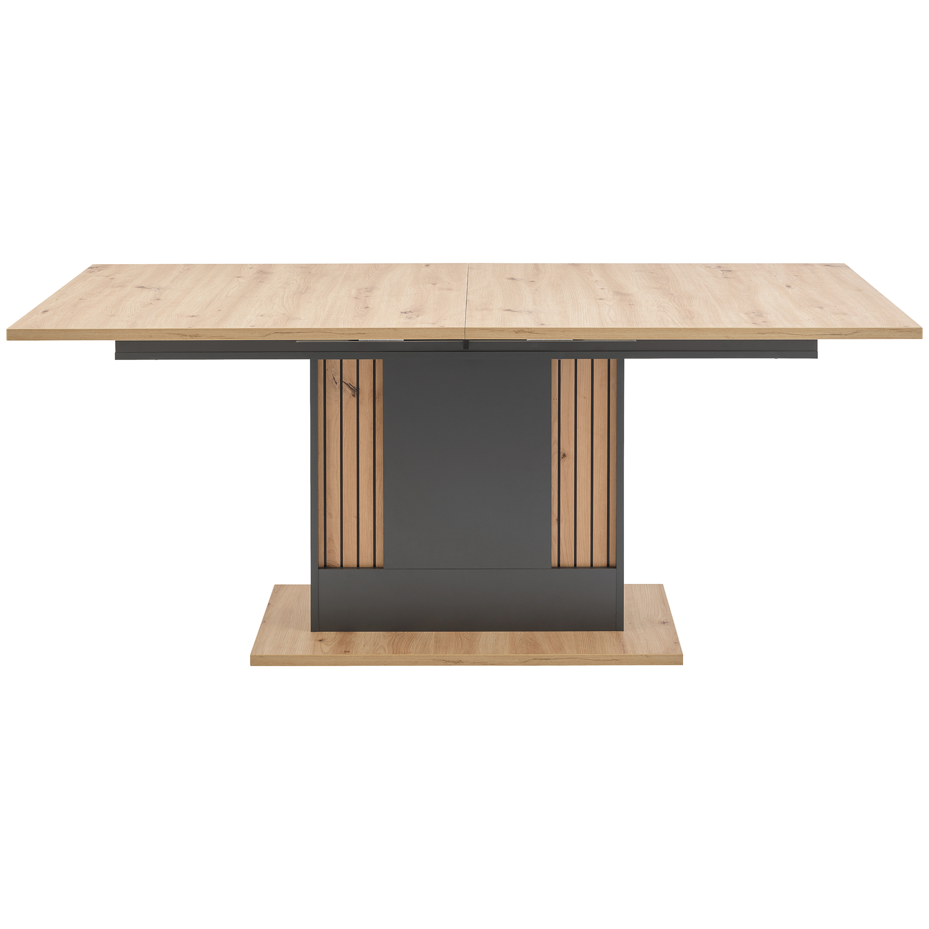 Esstisch - anthrazit - Artisan Eiche - ausziehbar - 180-220 cm
