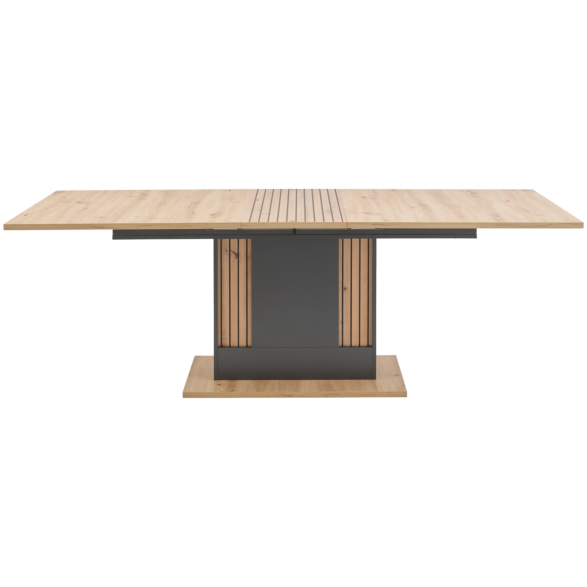 Esstisch - anthrazit - Artisan Eiche - ausziehbar - 180-220 cm