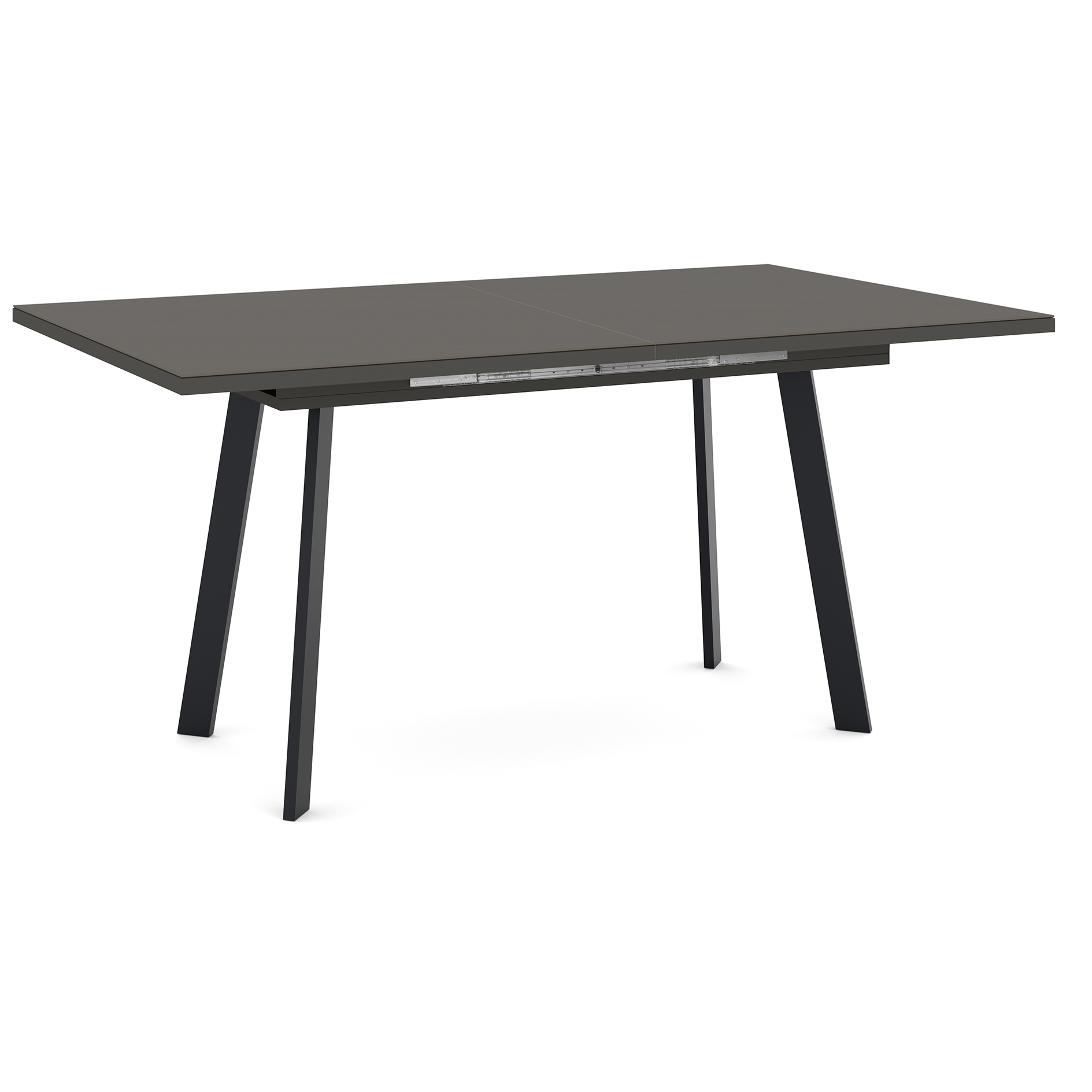Esstisch - anthrazit-schwarz - 4-Fuß-Gestell - ausziehbar - 160-210 cm