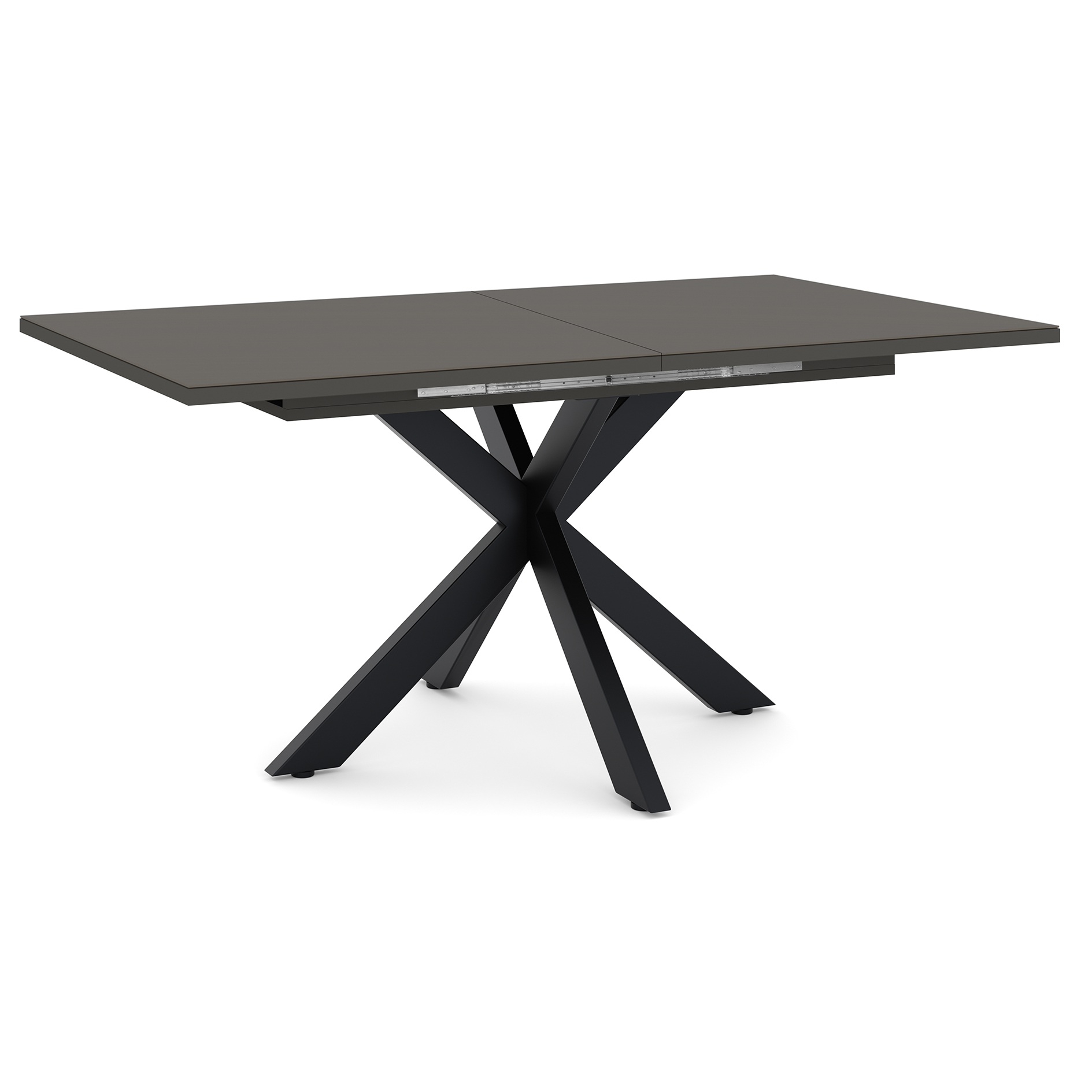 Esstisch - anthrazit-schwarz - Stern-Gestell - ausziehbar - 160-210 cm
