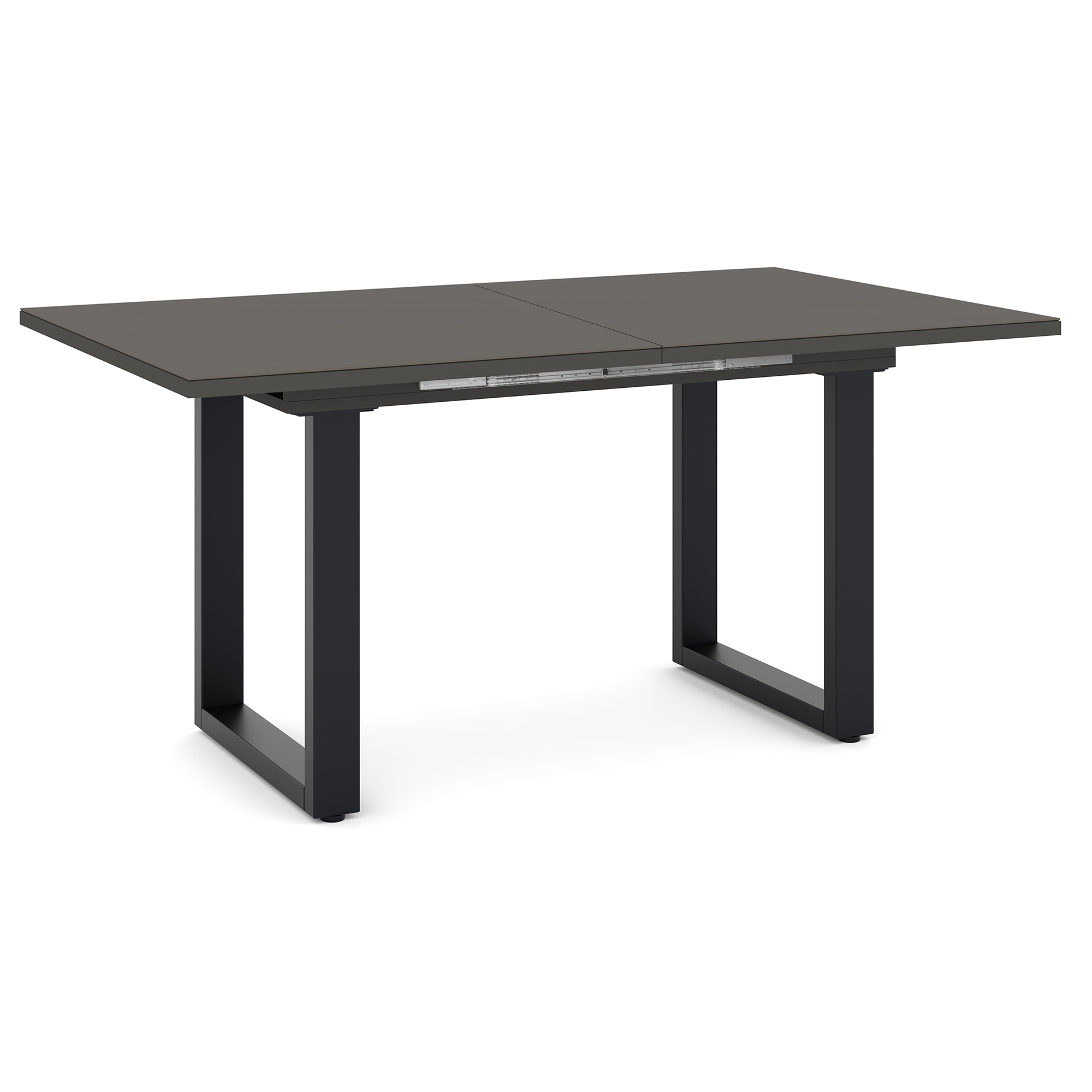 Esstisch - anthrazit-schwarz - U-Gestell - ausziehbar - 160-210 cm