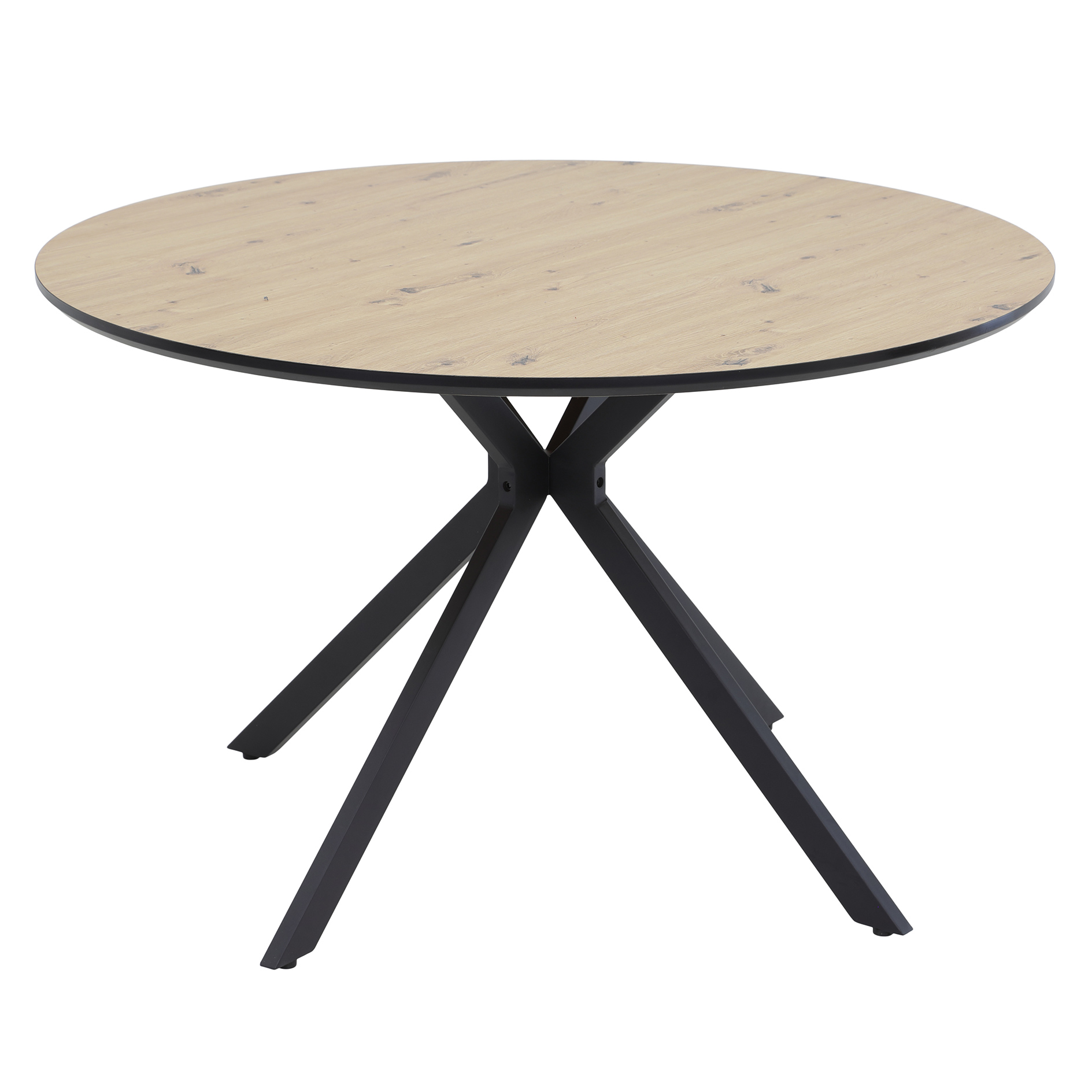 Esstisch - Artisan Eiche - schwarz - Ø 120 cm