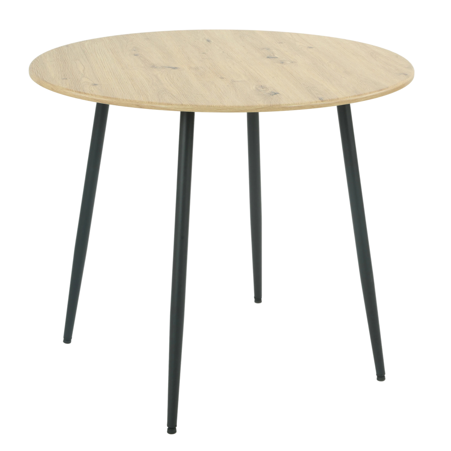 Esstisch - Artisan Eiche - schwarz - Ø 90 cm
