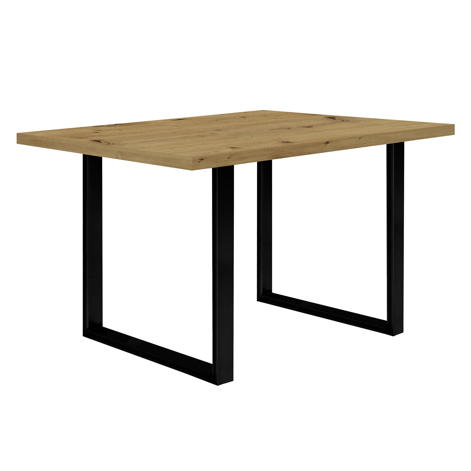 Esstisch - Artisan Eiche - schwarz - 140x90 cm