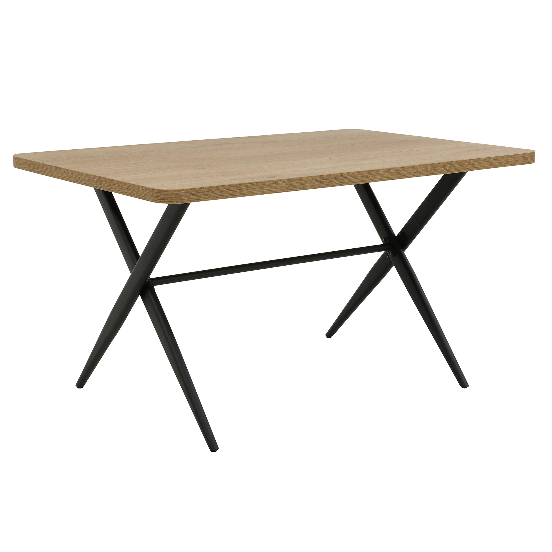 Esstisch - Artisan Eiche - schwarz - 140x90 cm
