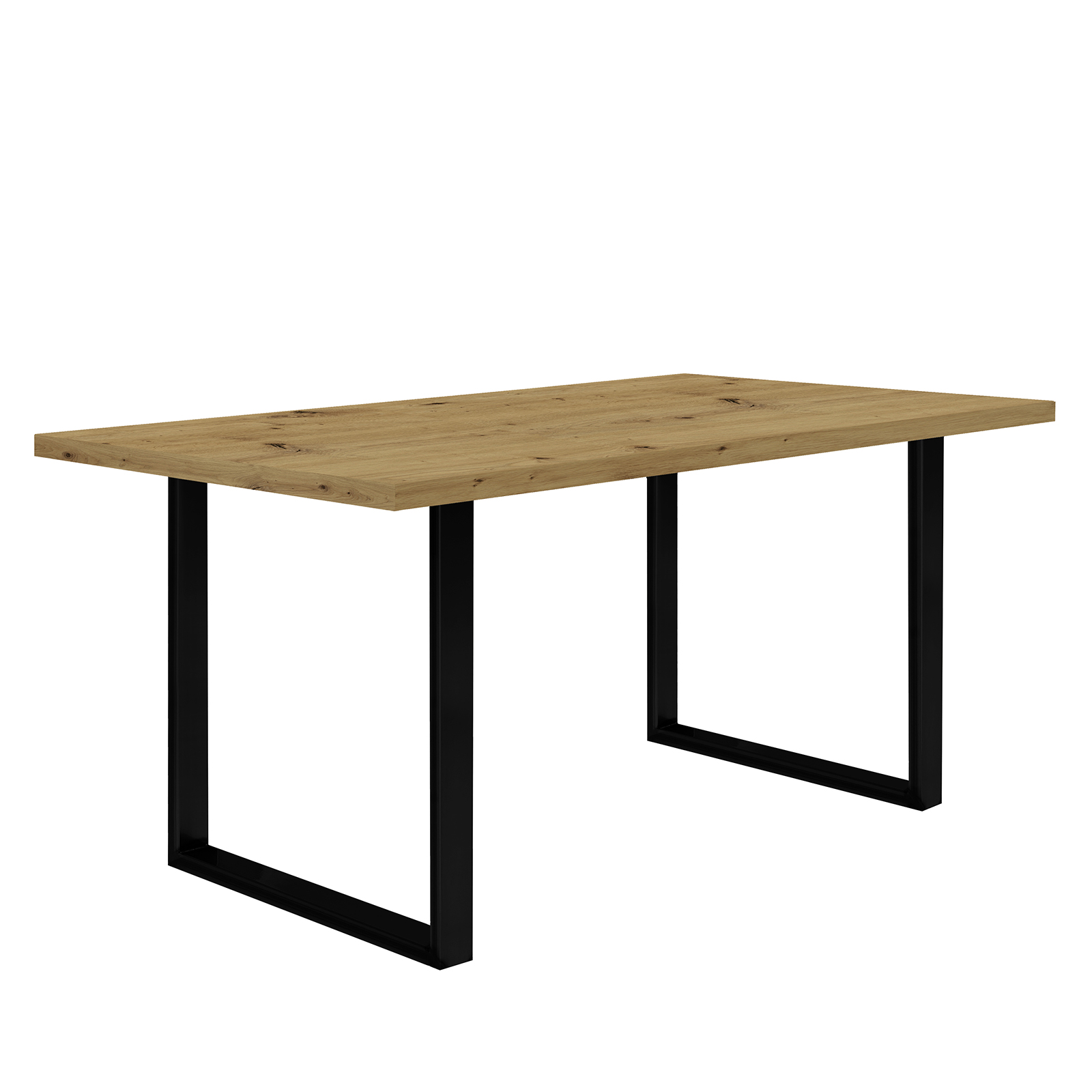 Esstisch - Artisan Eiche - schwarz - 160x90 cm