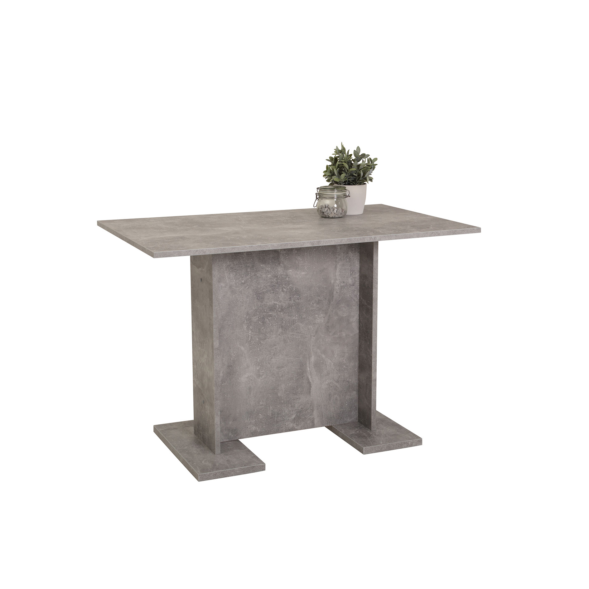 Esstisch - Betonoptik - 108x75 cm