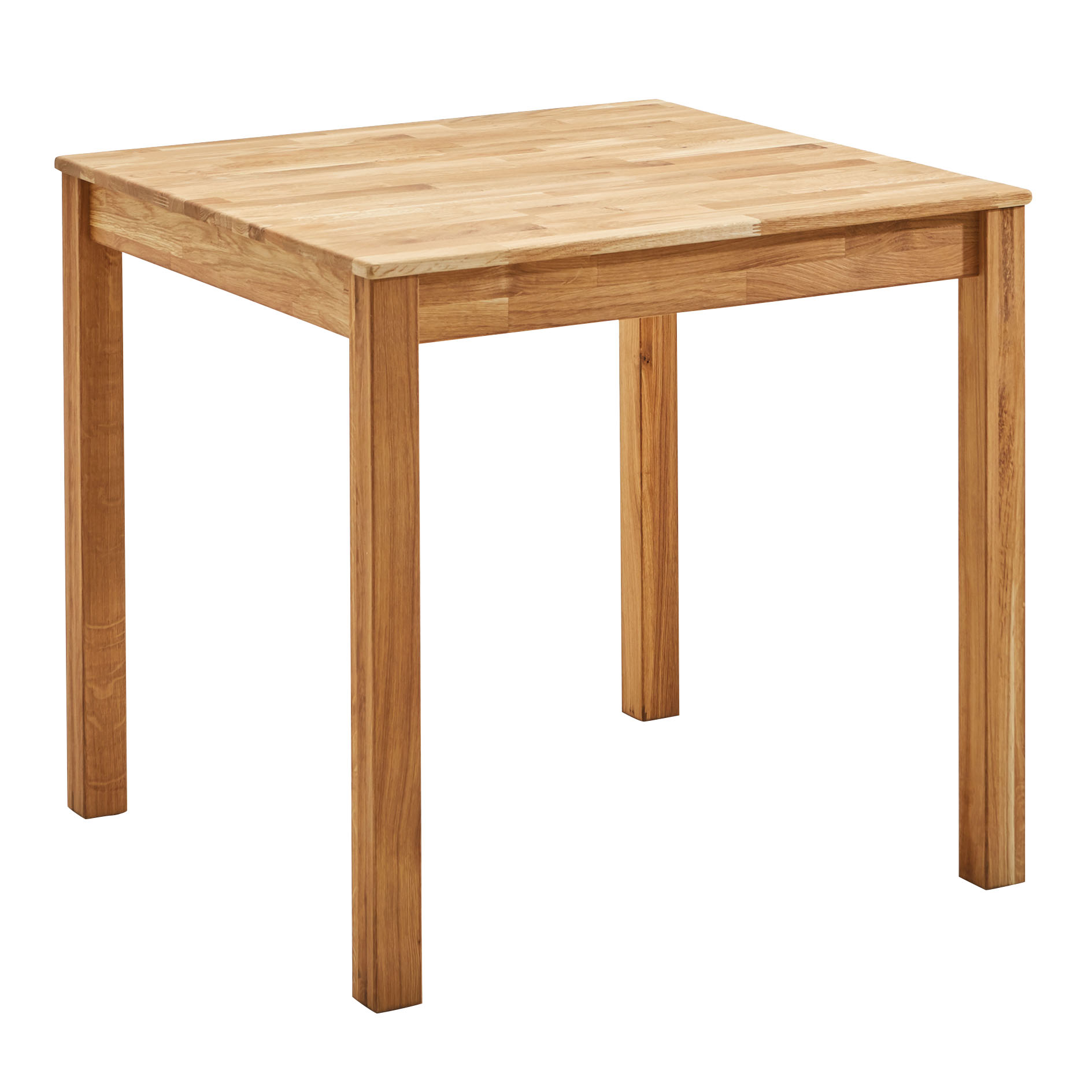 Esstisch - Eiche Massivholz - geölt - 80x80 cm