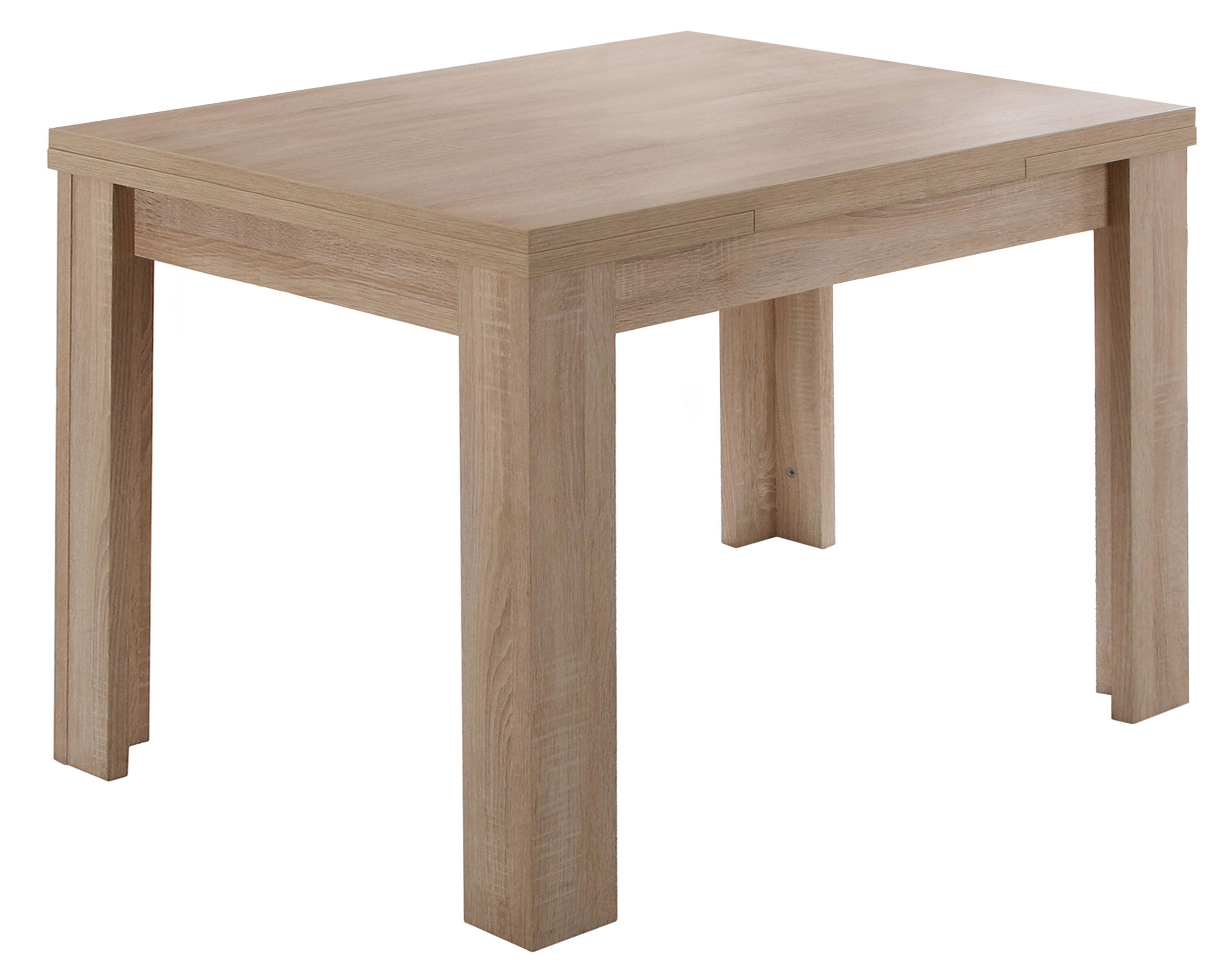 Esstisch - Eiche Sägerau - ausziehbar - 80 cm