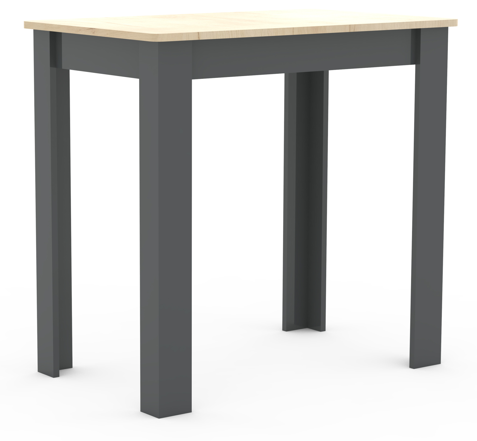 Esstisch ESAL 80 - Honig Eiche - anthrazit - 80x50 cm