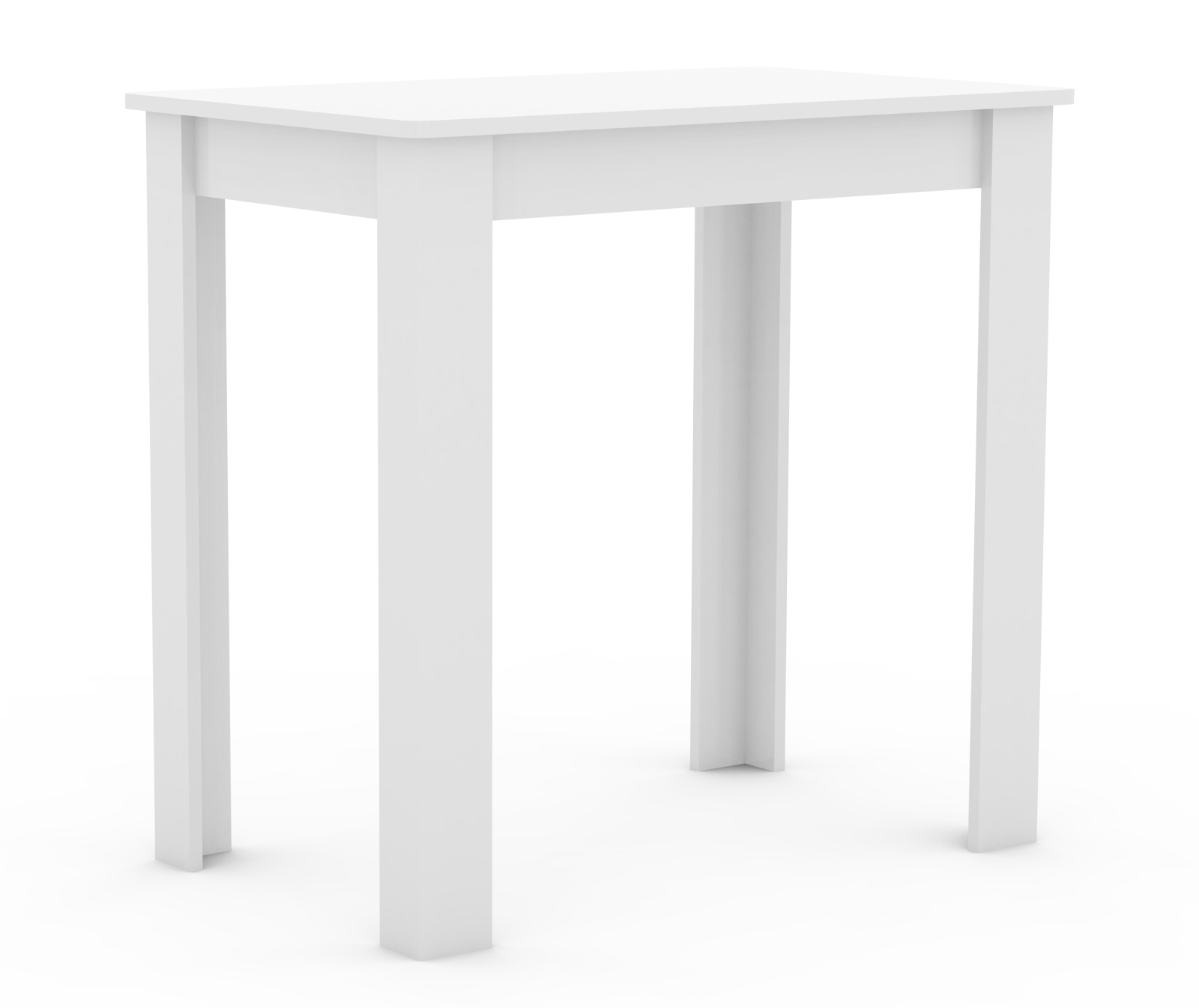 Esstisch ESAL 80 - weiß - 80x50 cm