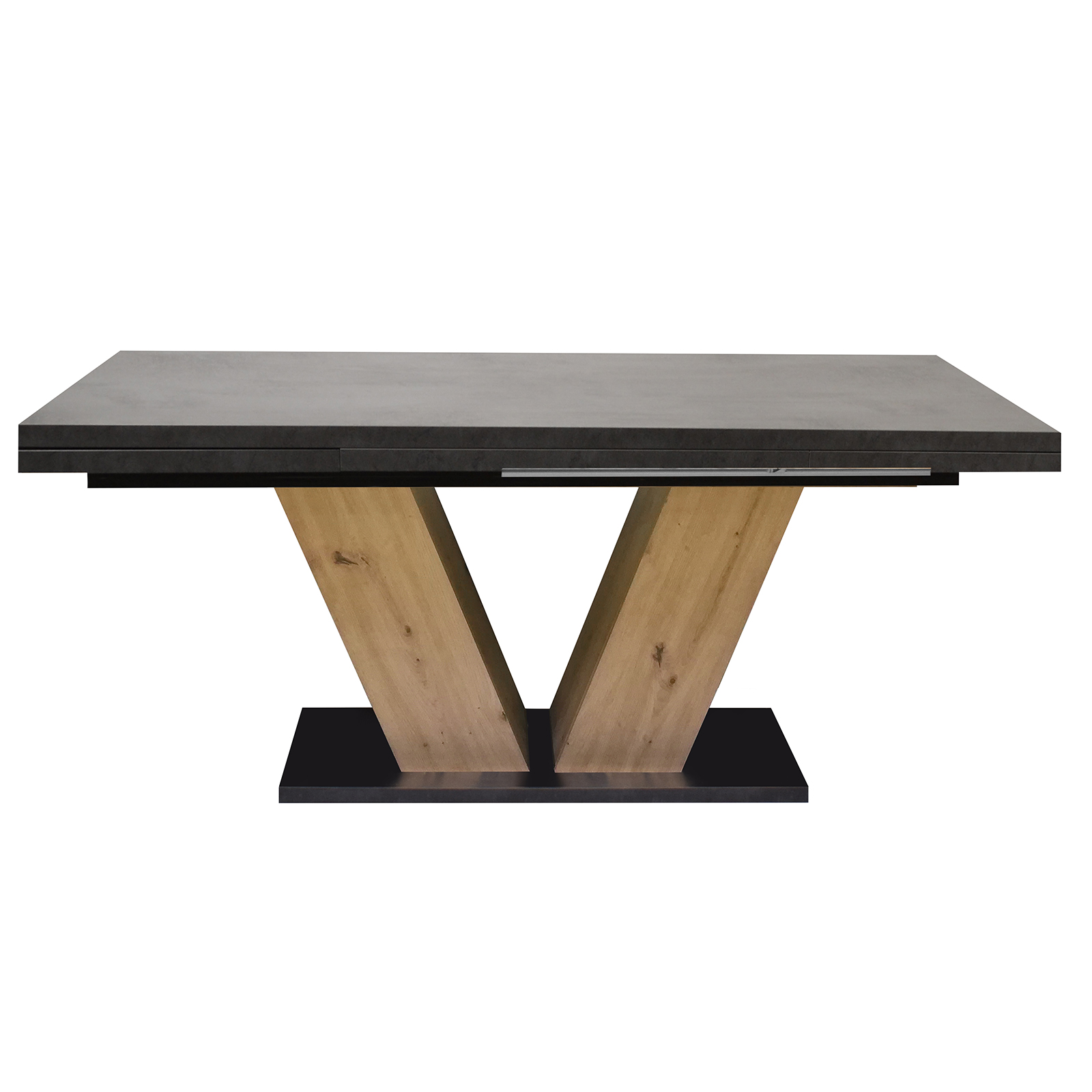 Esstisch - graphit - Asteiche - ausziehbar - 160 cm