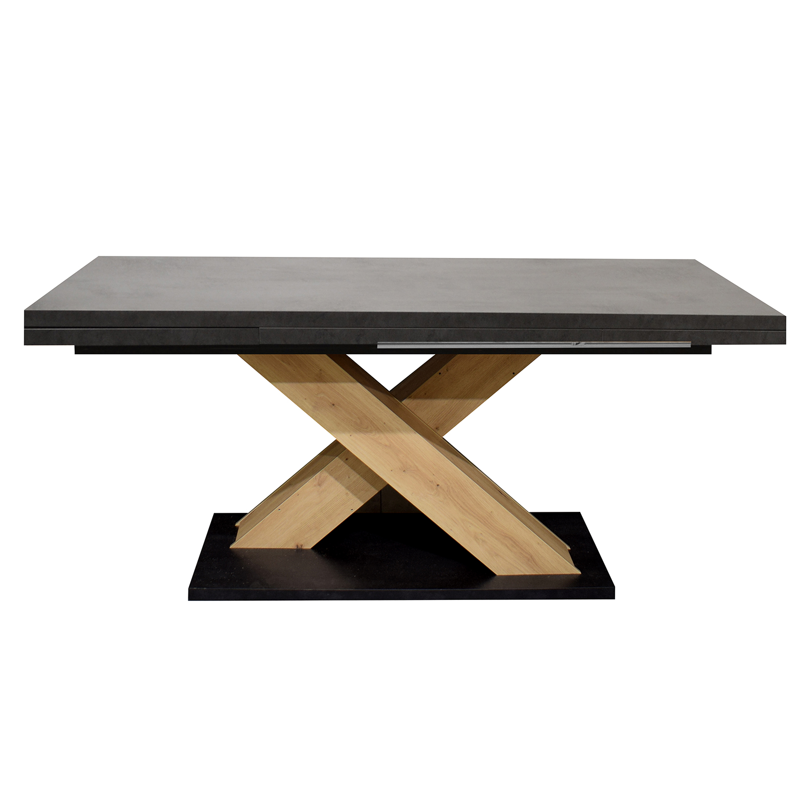 Esstisch - graphit - Asteiche - ausziehbar - 160 cm