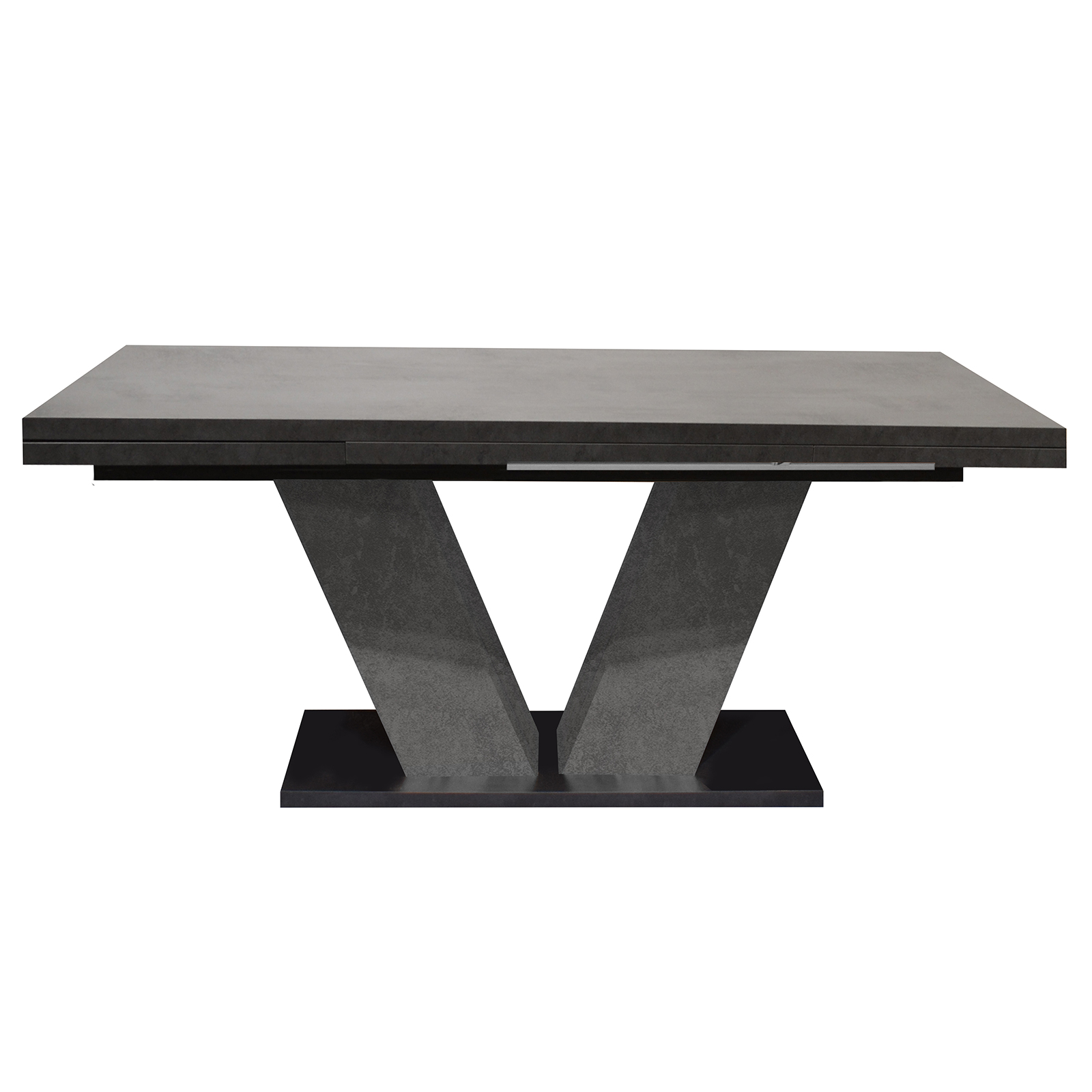 Esstisch - graphit - ausziehbar - 160 cm