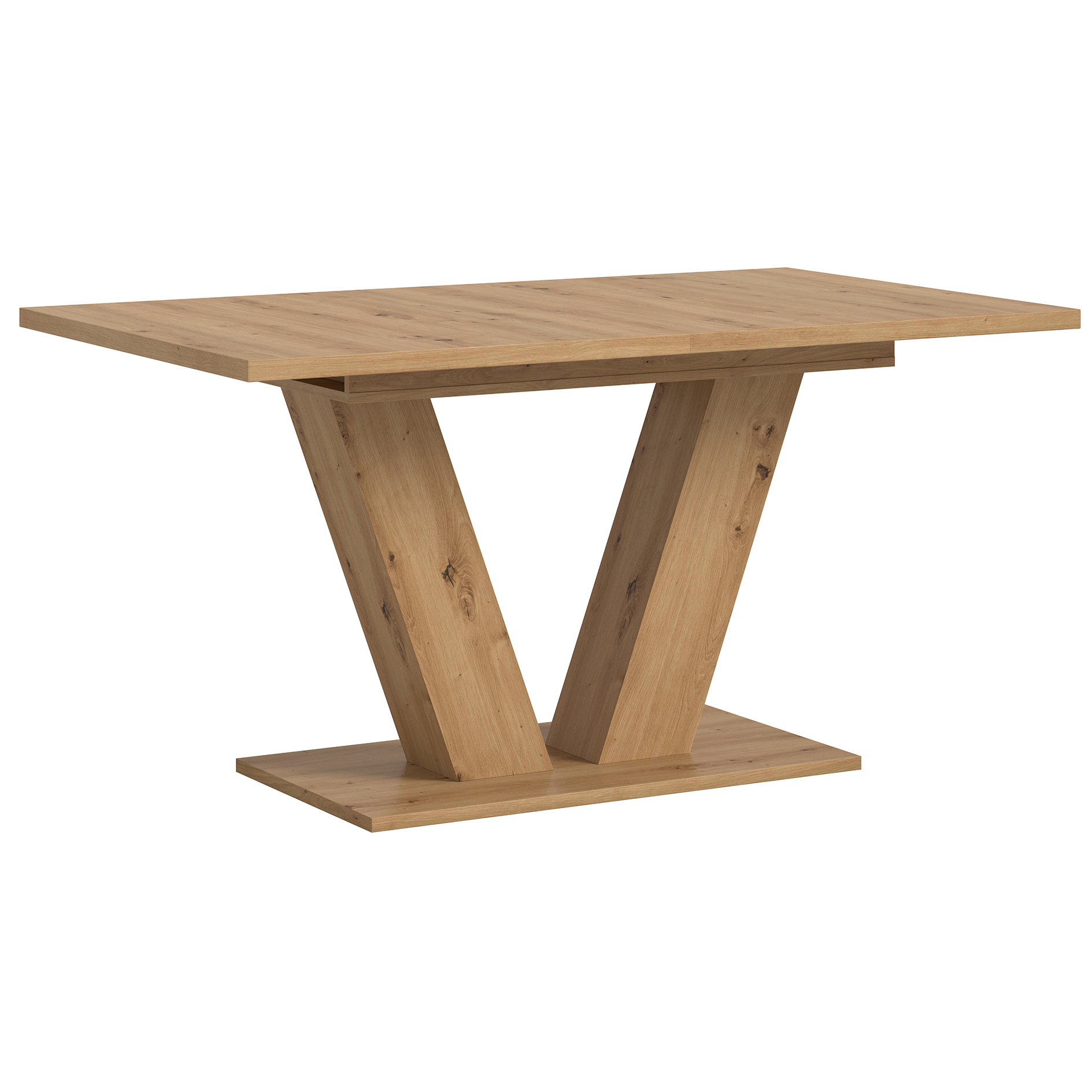 Esstisch MOTION - Artisan Eiche - ausziehbar - V-Fuß