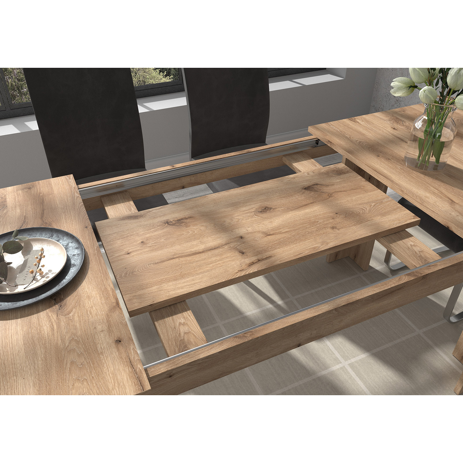 Esstisch PARMA Viking Oak ausziehbar Online bei ROLLER kaufen