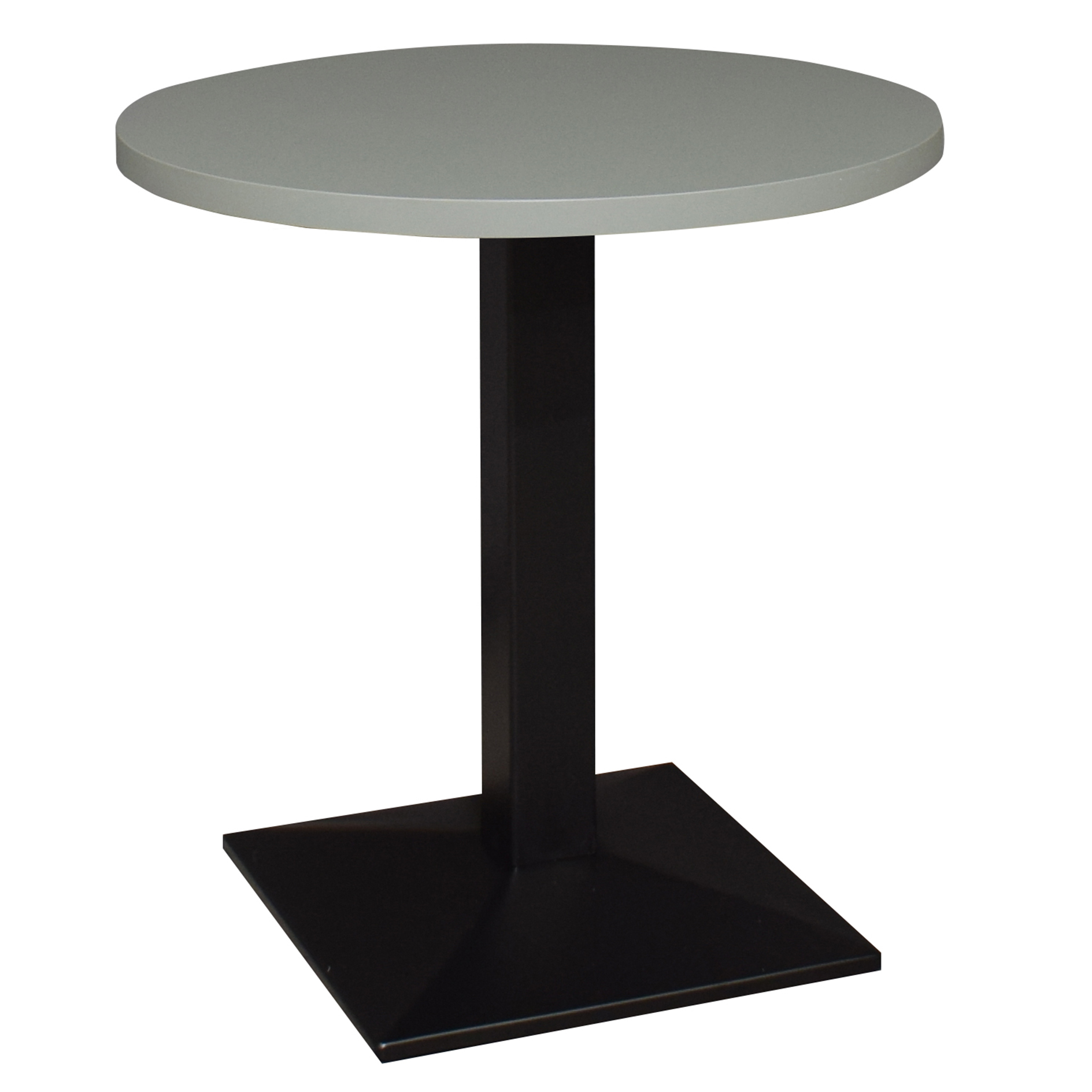 Esstisch - pine grün matt - schwarz matt - Ø 70 cm
