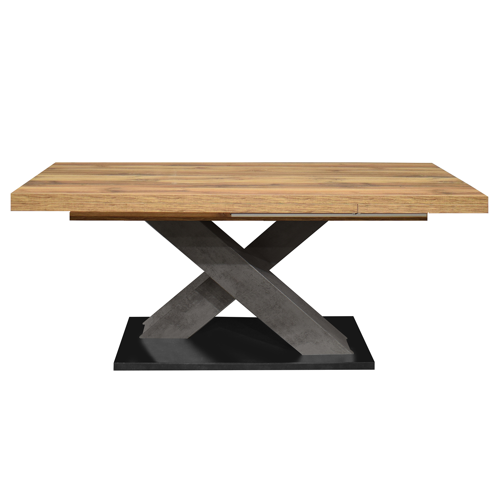Esstisch - Plankeneiche - graphit - ausziehbar - 180 cm