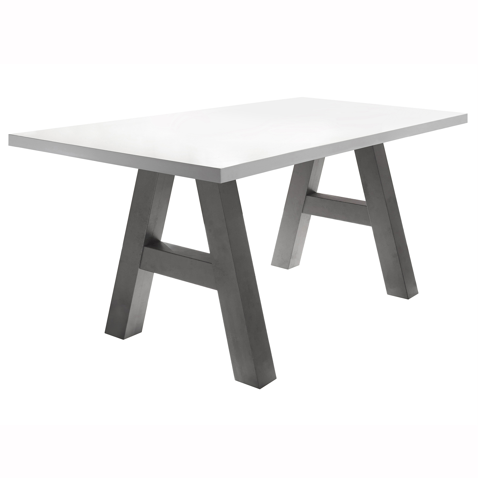 Esstisch - weiß matt - 160 cm breit