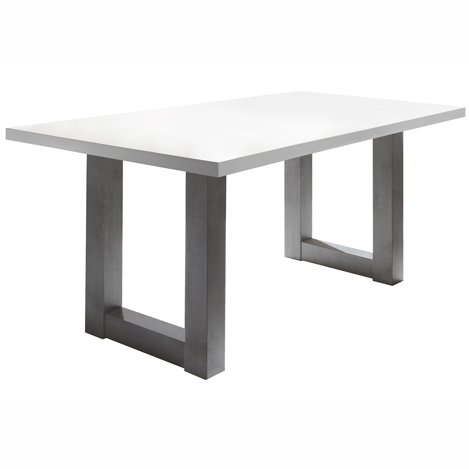 Esstisch - weiß matt - 160 cm breit