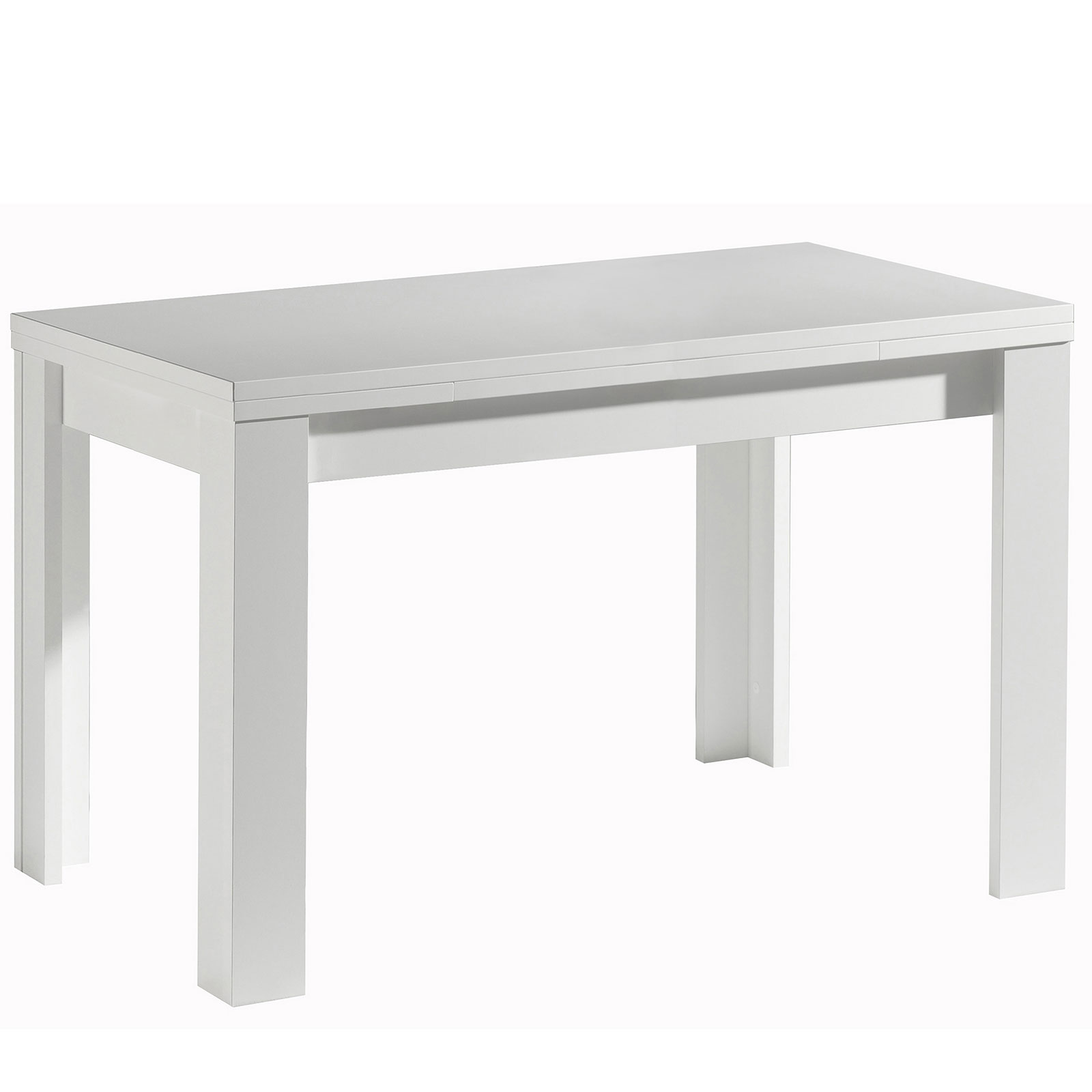 Esstisch - weiß matt - ausziehbar - 110 cm