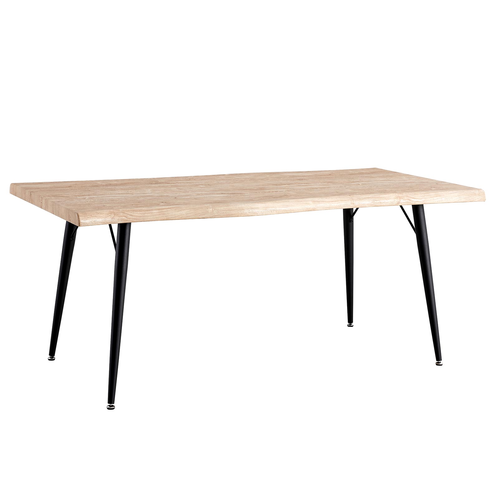 Esstisch - Wildeiche-schwarz - 160x90 cm