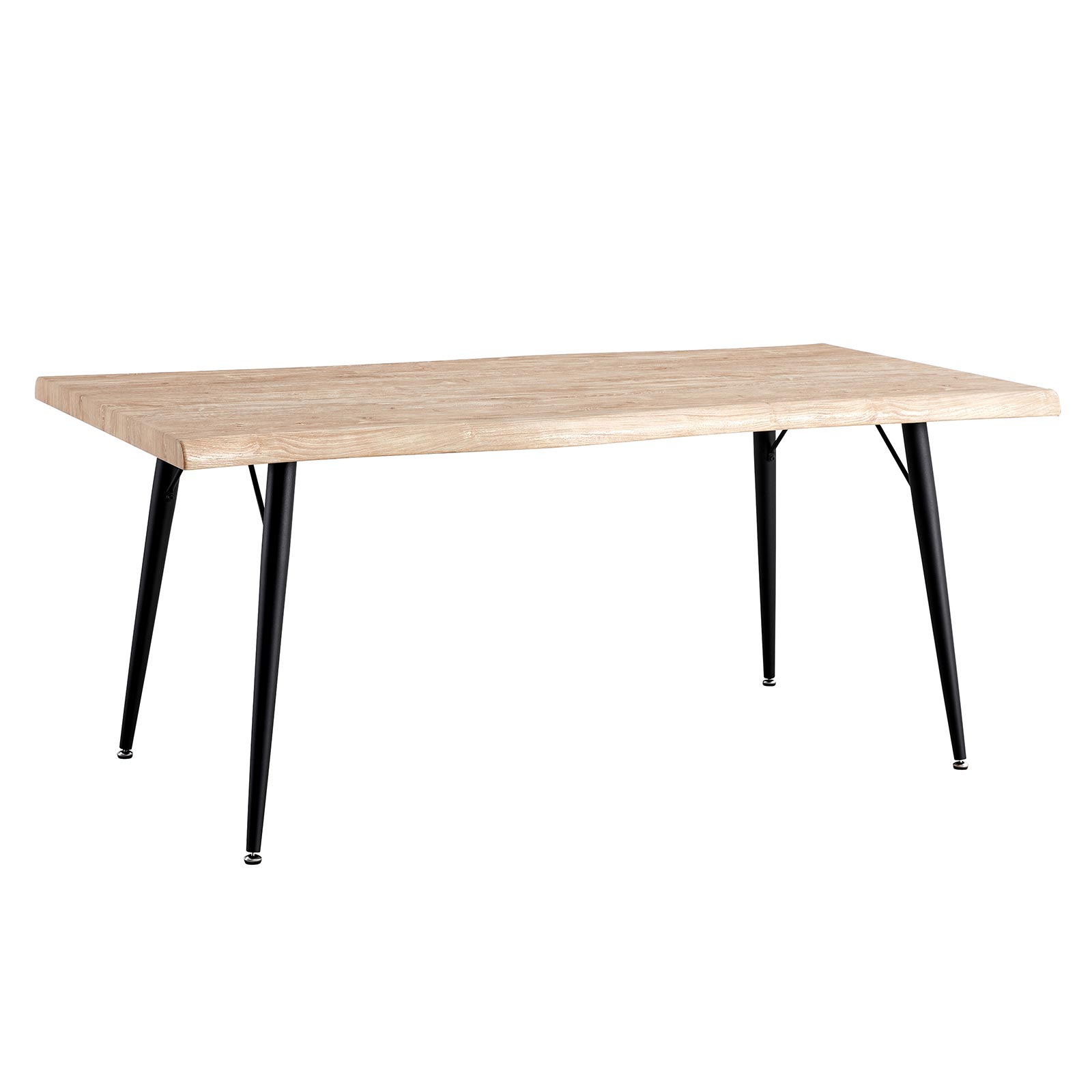 Esstisch - Wildeiche-schwarz - 180x90 cm