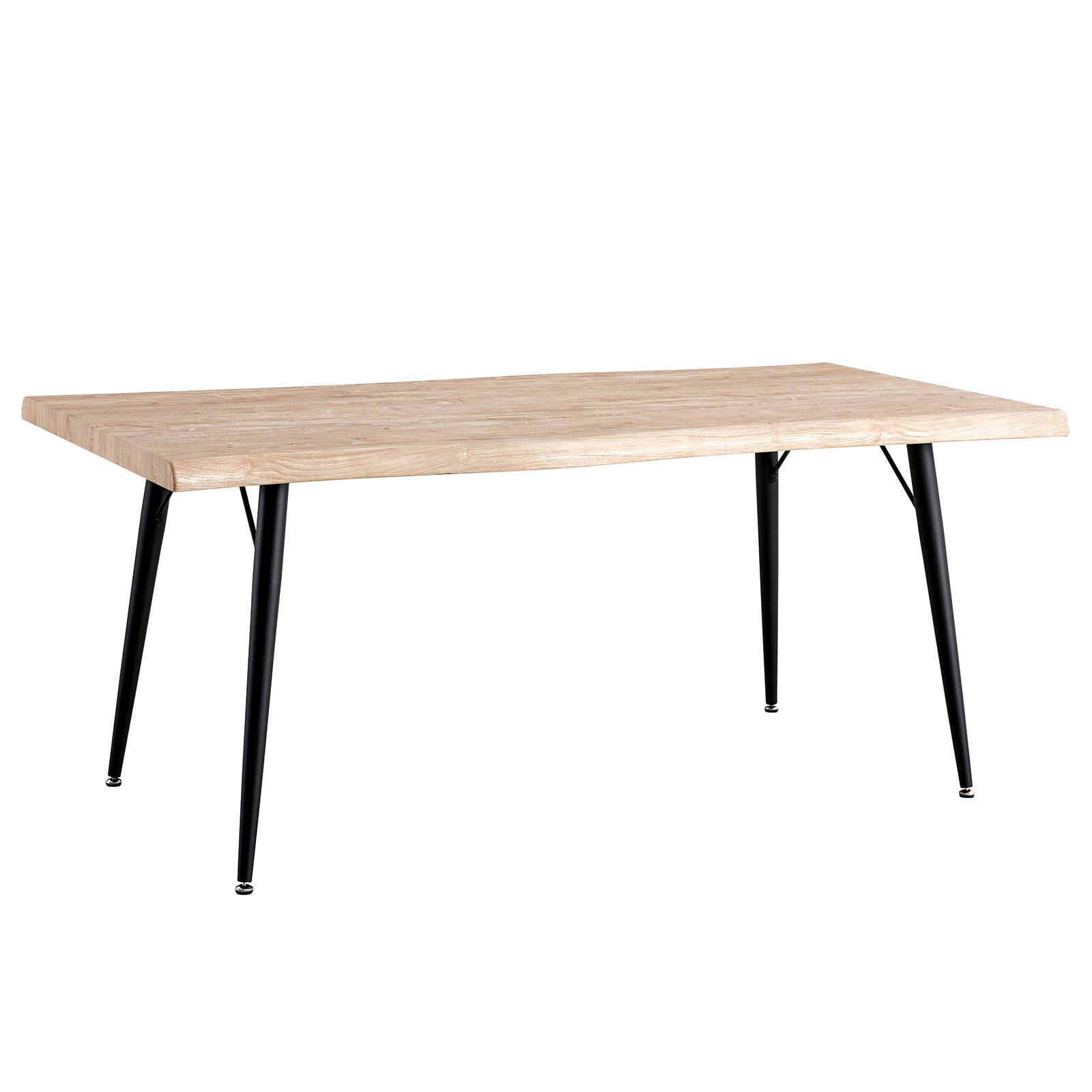 Esstisch - Wildeiche-schwarz - 200x90 cm