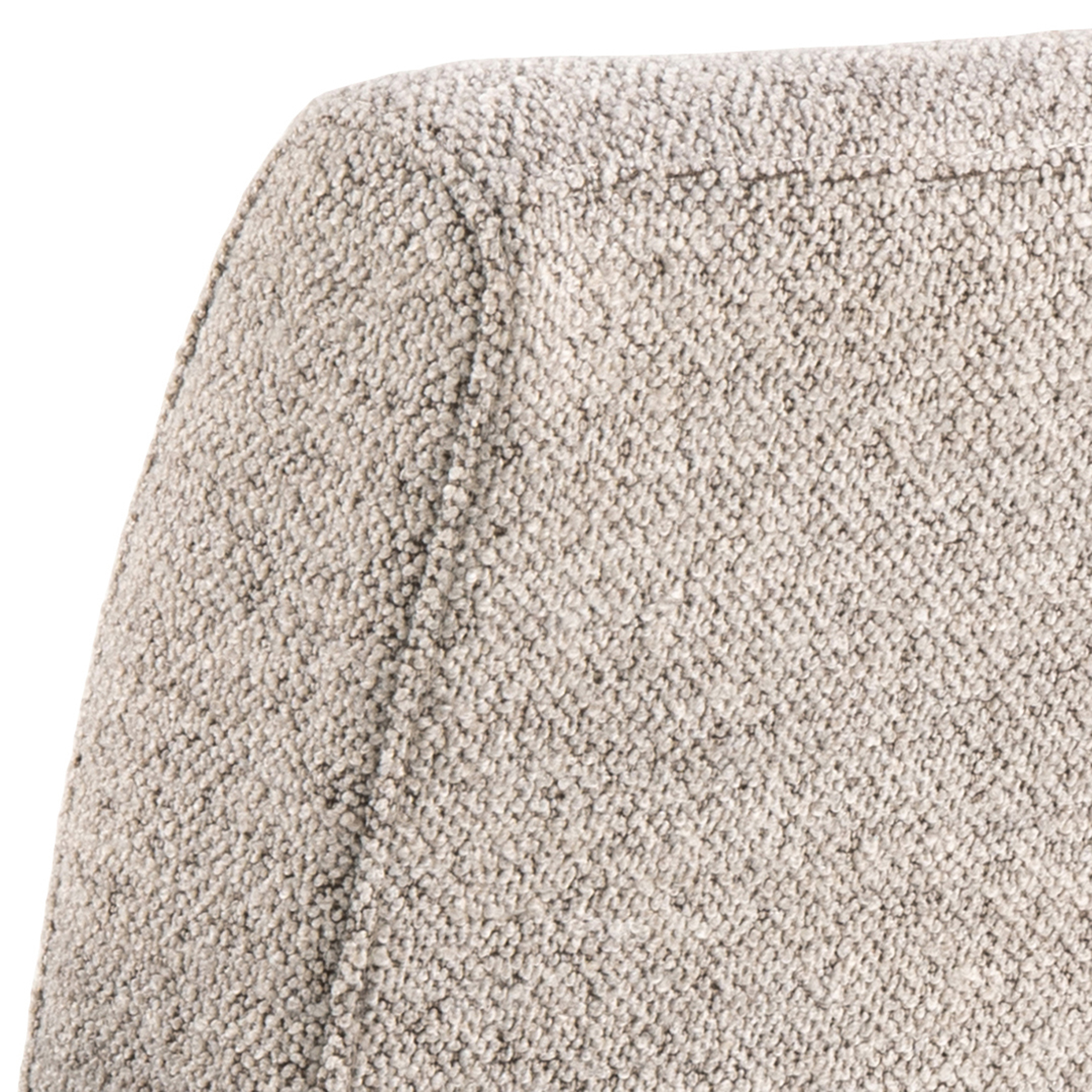 Esszimmerstuhl ADELE  - beige - Bouclé - mit Armlehnen