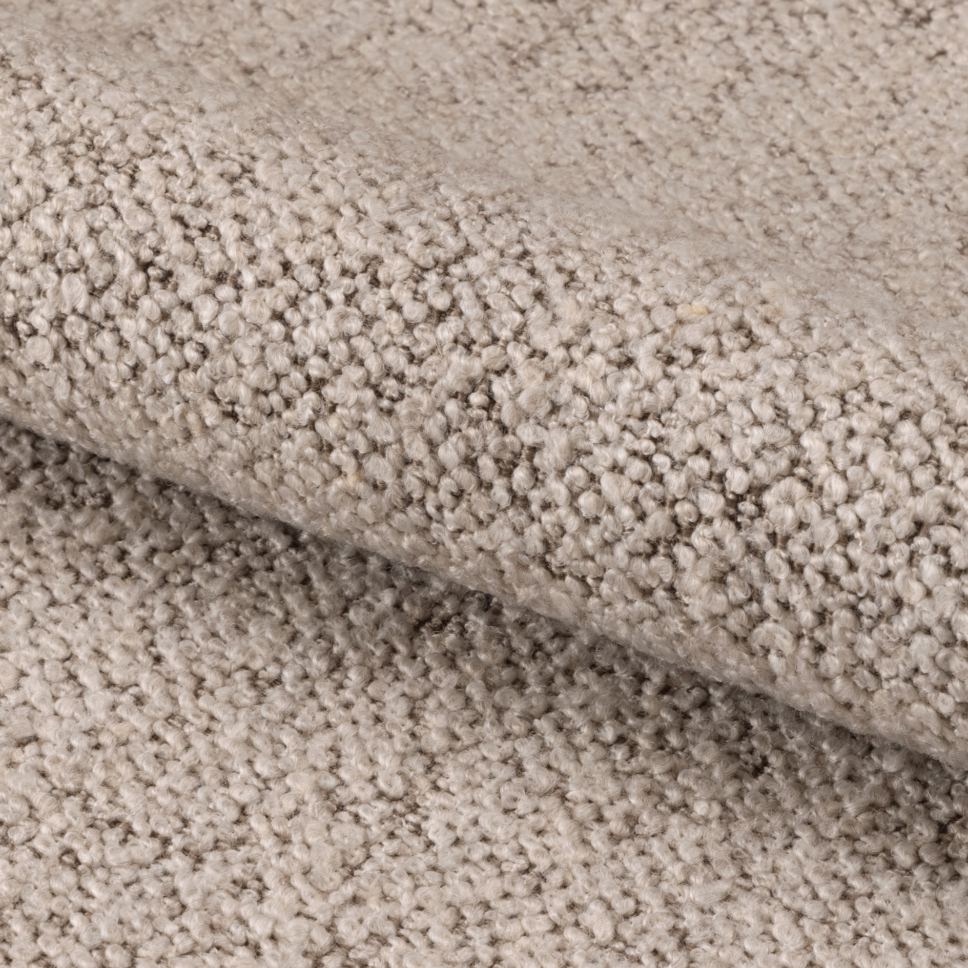 Esszimmerstuhl ADELE  - beige - Bouclé - mit Armlehnen