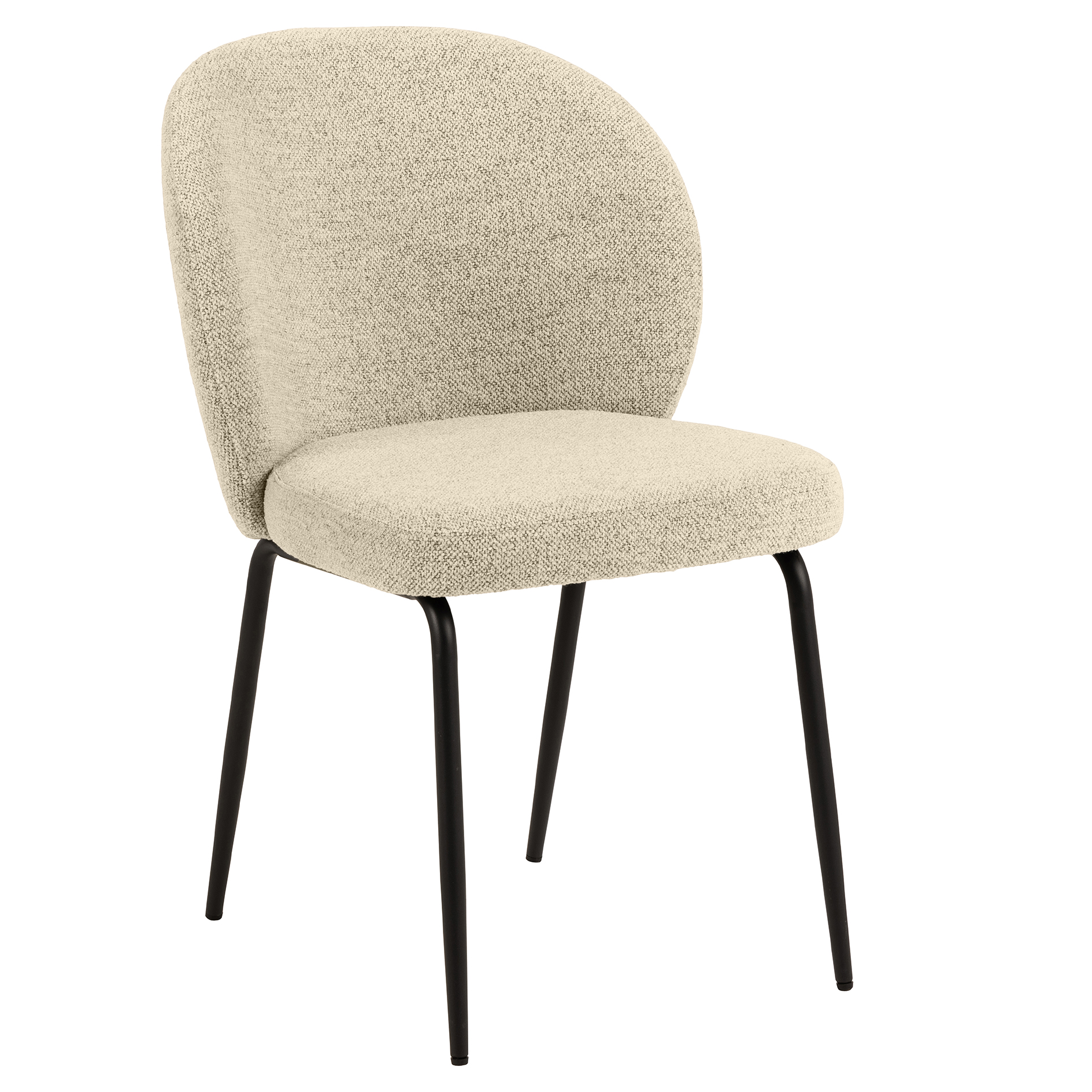 Esszimmerstuhl PATRICIA - beige - Bouclé