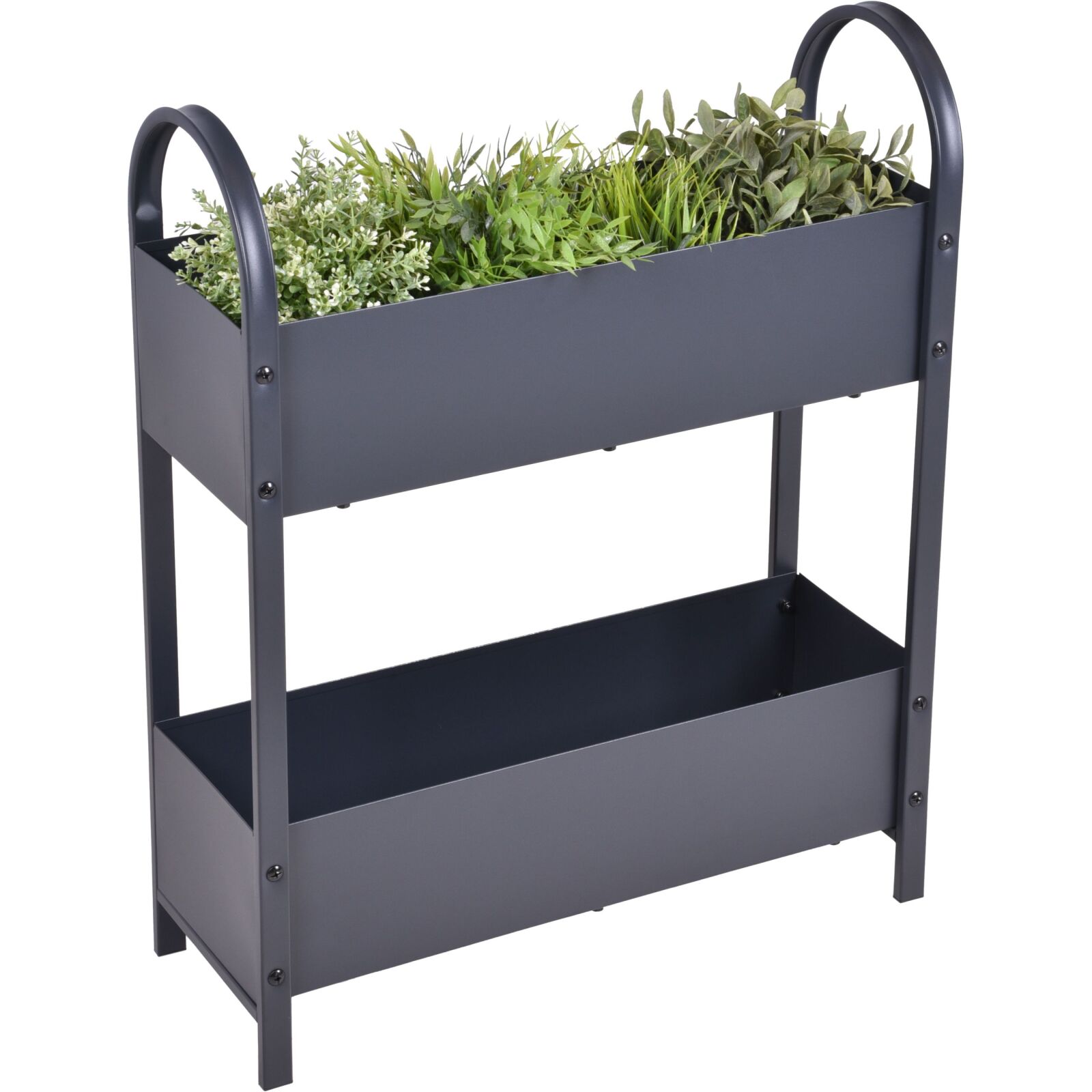 Etagen-Hochbeet TULPIA - anthrazit - 75 cm hoch
