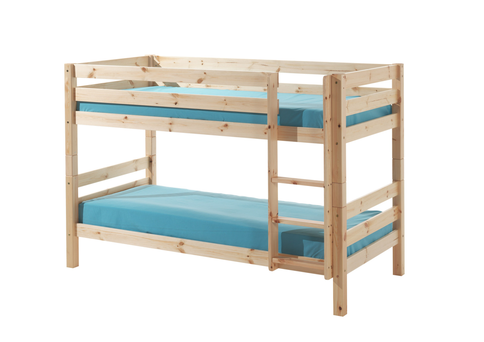 Etagenbett PINO - natur - Kiefer Massivholz - 90x200 cm