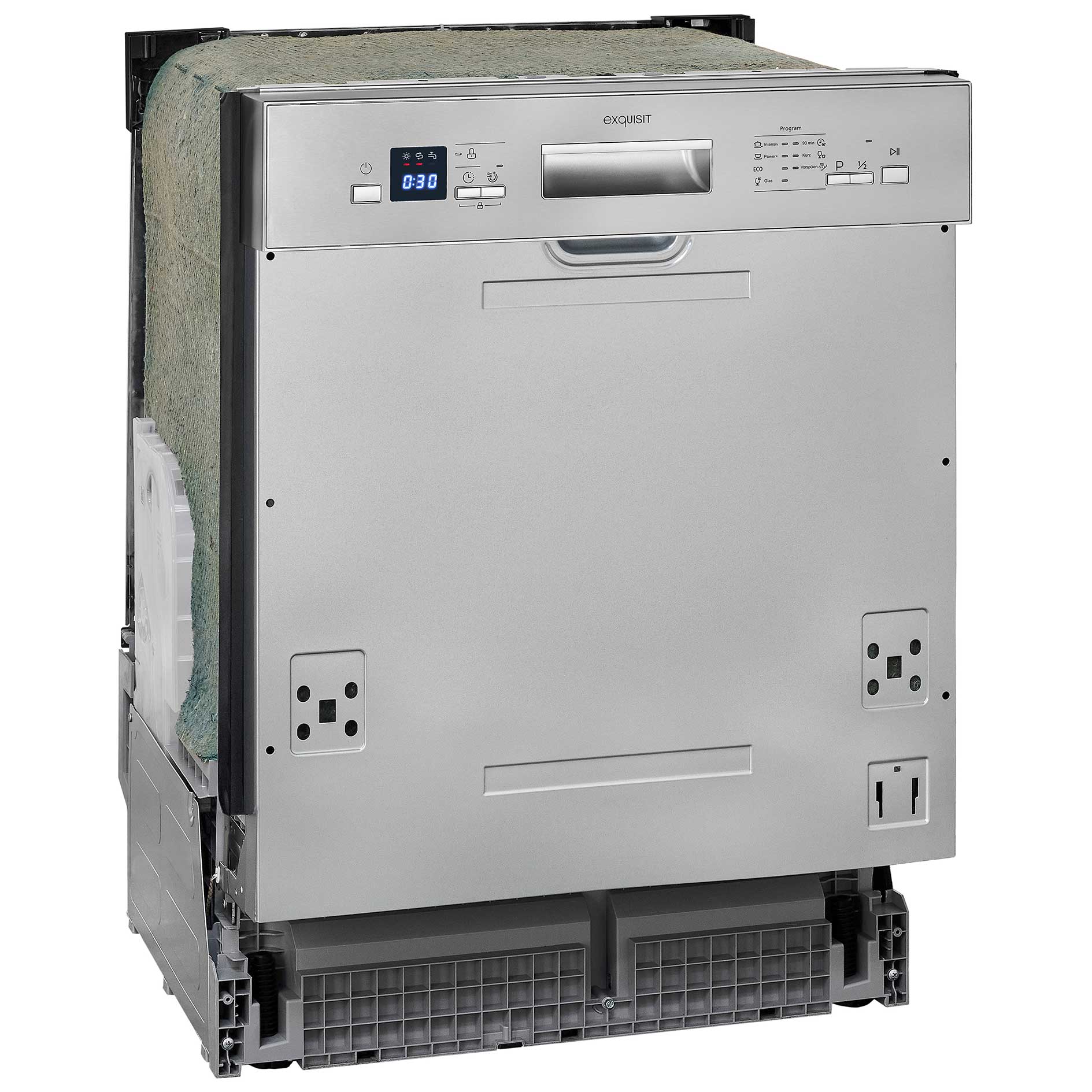 EXQUISIT Einbau-Geschirrspüler EGSP 6312-EB-030E - teilintegriert - E