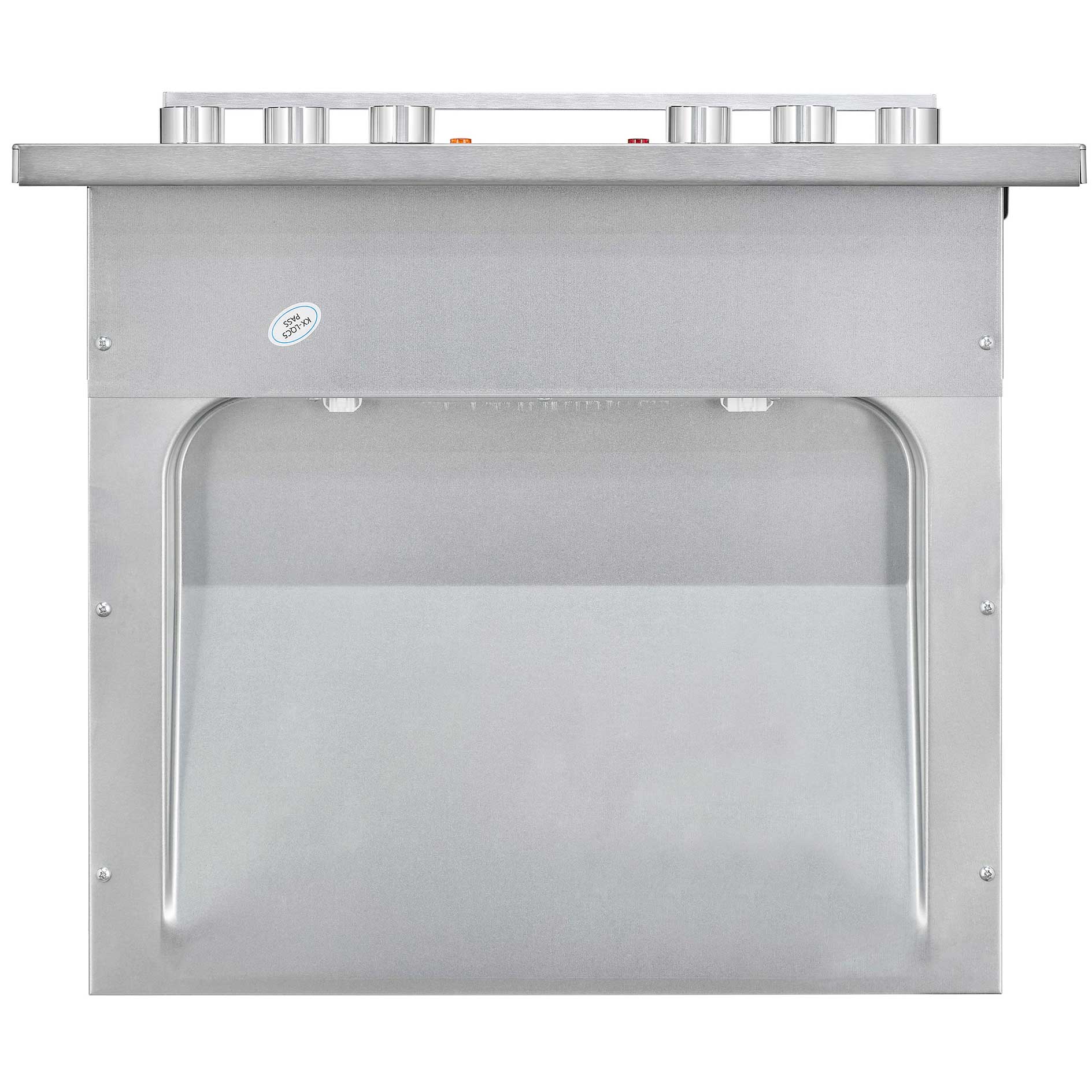 EXQUISIT Einbau-Herdset EHE 146-120 - Edelstahl-schwarz - A