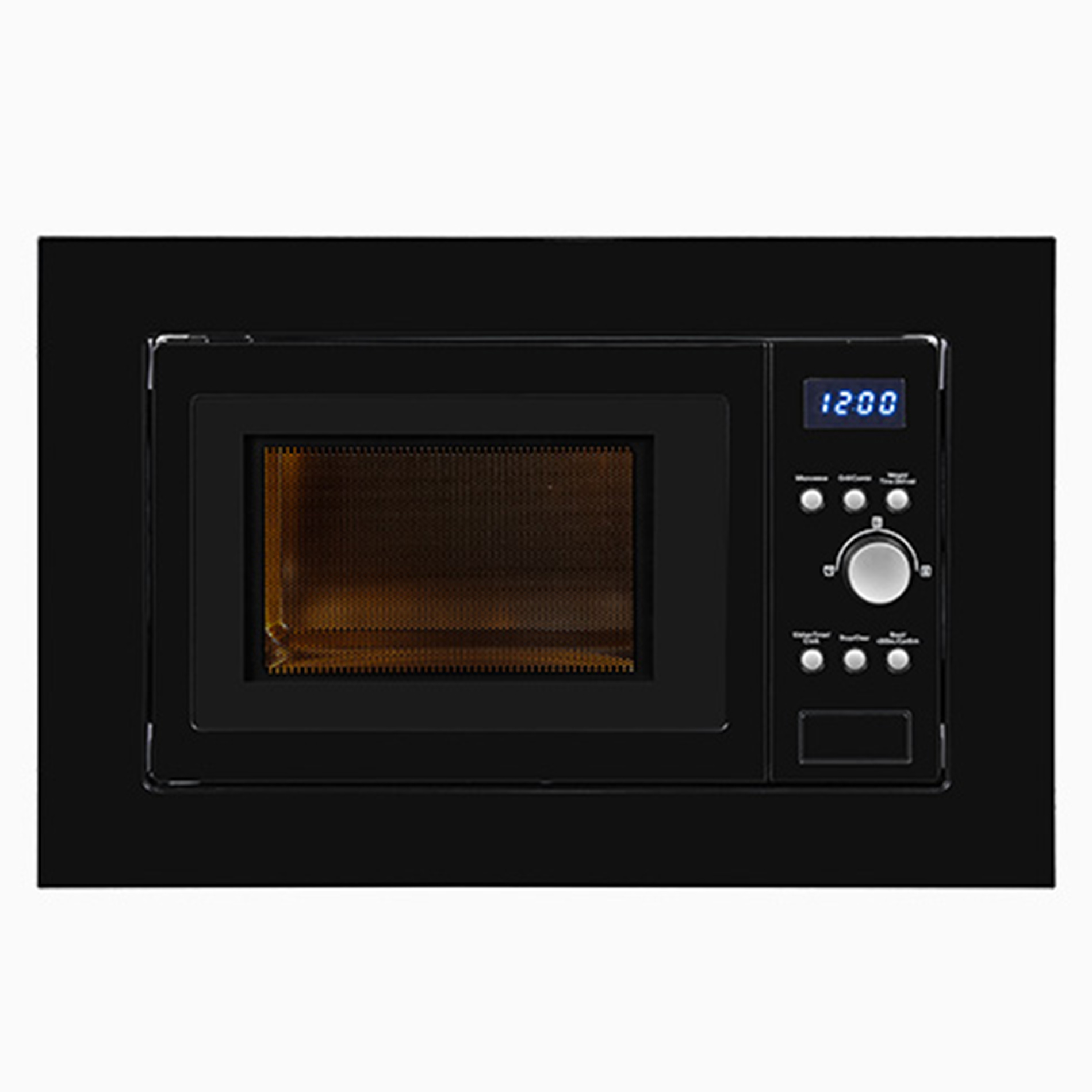 EXQUISIT Einbau-Mikrowelle EMW 1770-G-D-030 - schwarz - 20 Liter