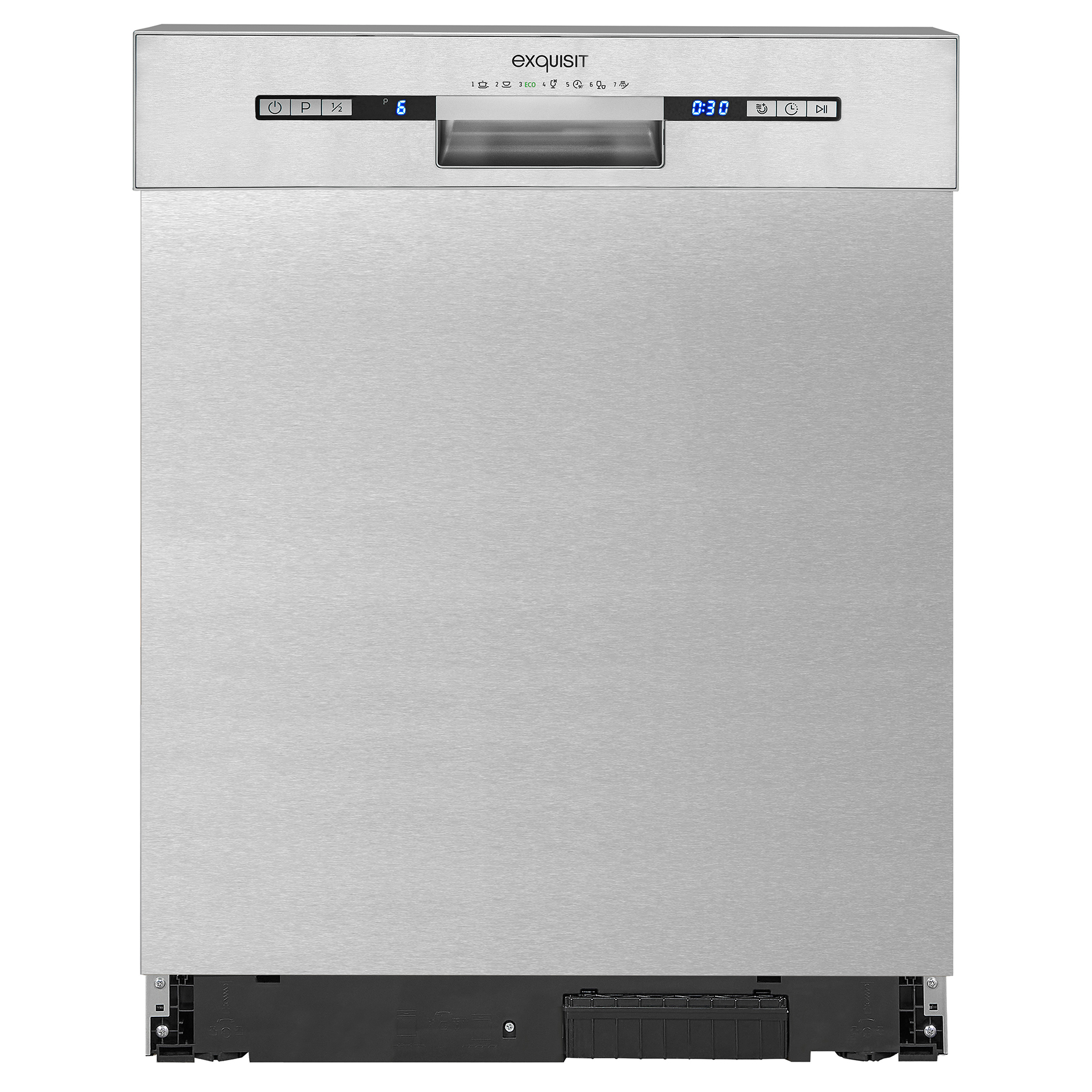 EXQUISIT Unterbau-Geschirrspüler EGSP 9313-EF-030 - Inox - E