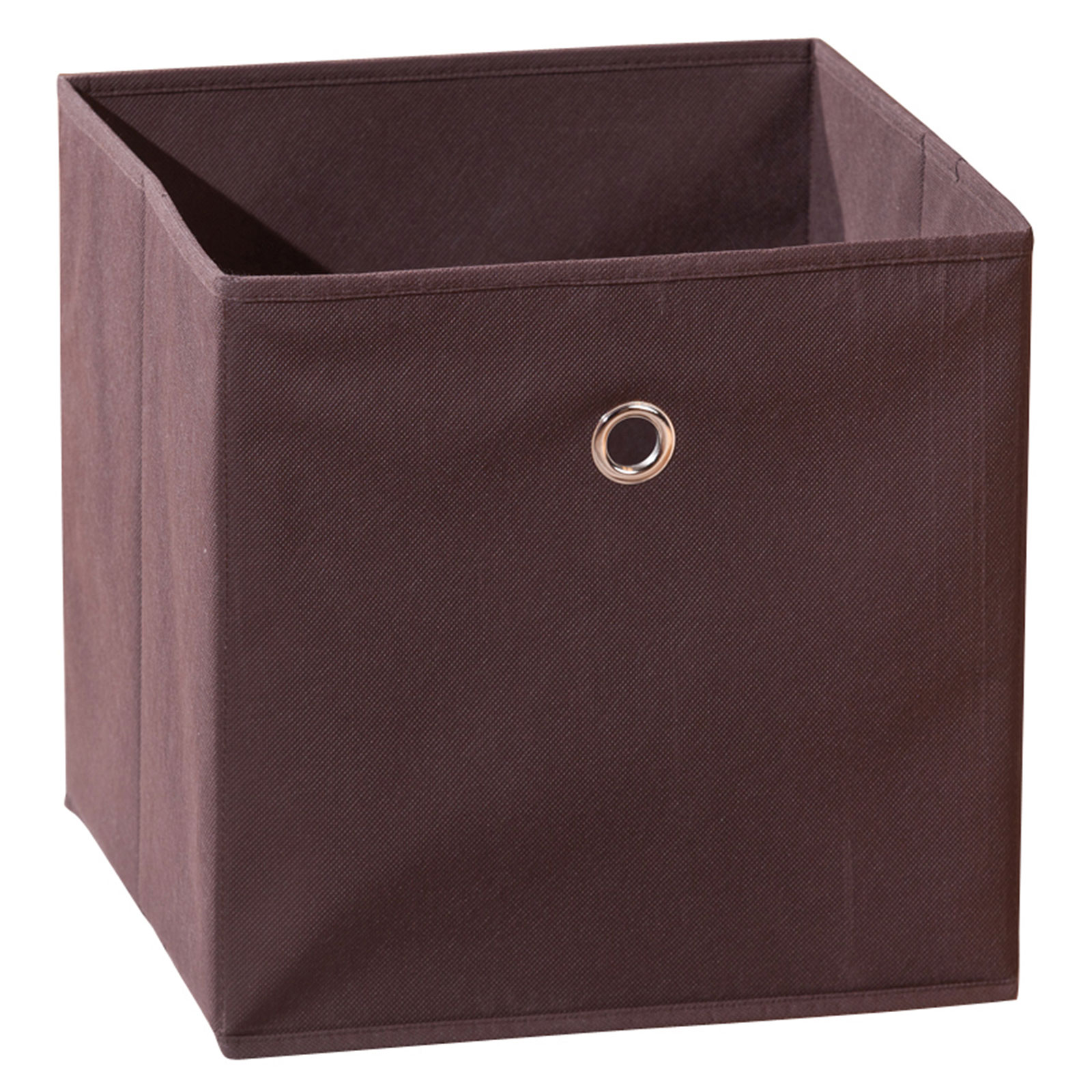 Faltbox WINNY - braun - mit Metallöse - 32x32 cm